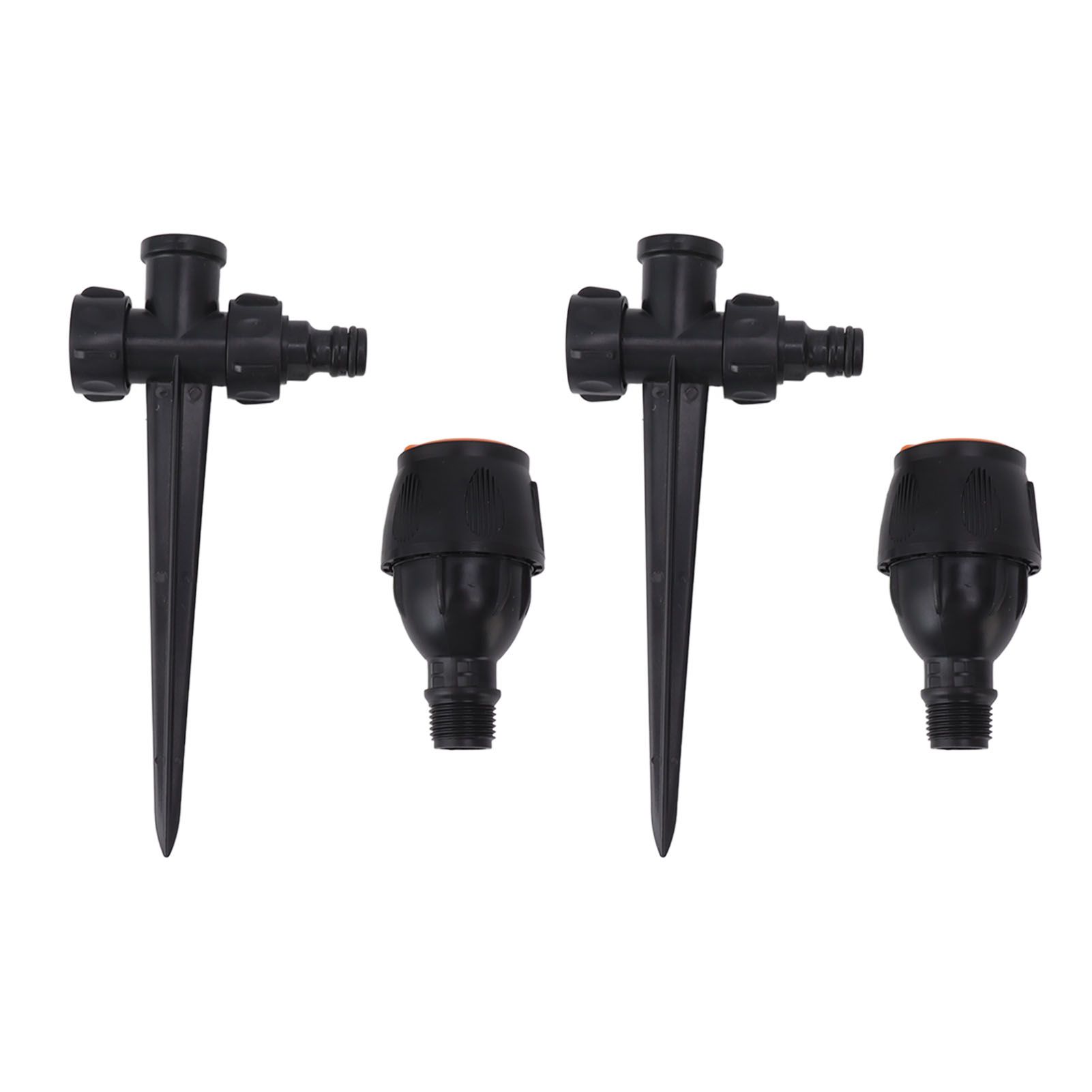 2pcs Garden Sprinklers Plastic 360 Degree Rotating Irrigation Sprinkler Large view 2