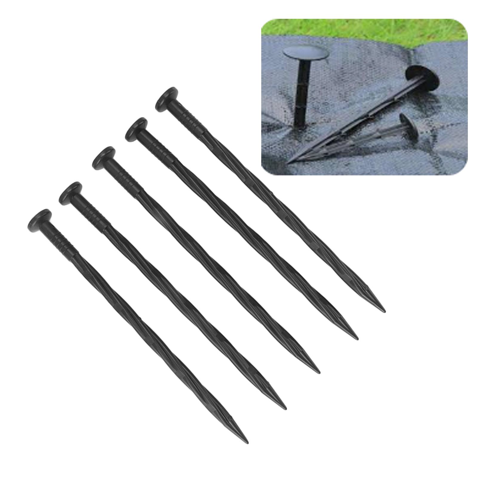 50Pcs Edging Stakes Spiral Nylon Landscape Anchoring Spikes for Paver Edging view 11