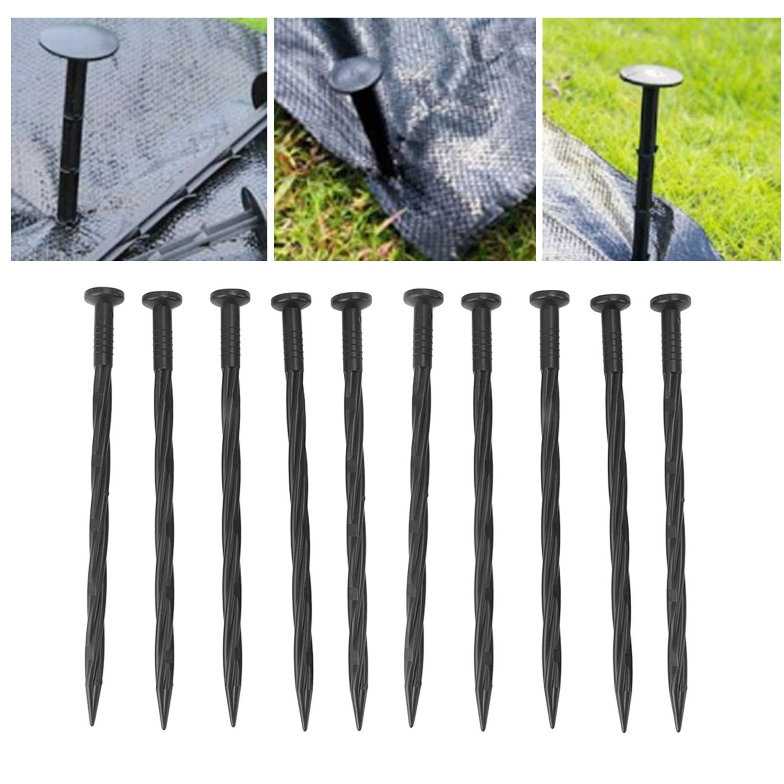 50Pcs Edging Stakes Spiral Nylon Landscape Anchoring Spikes for Paver Edging view 12