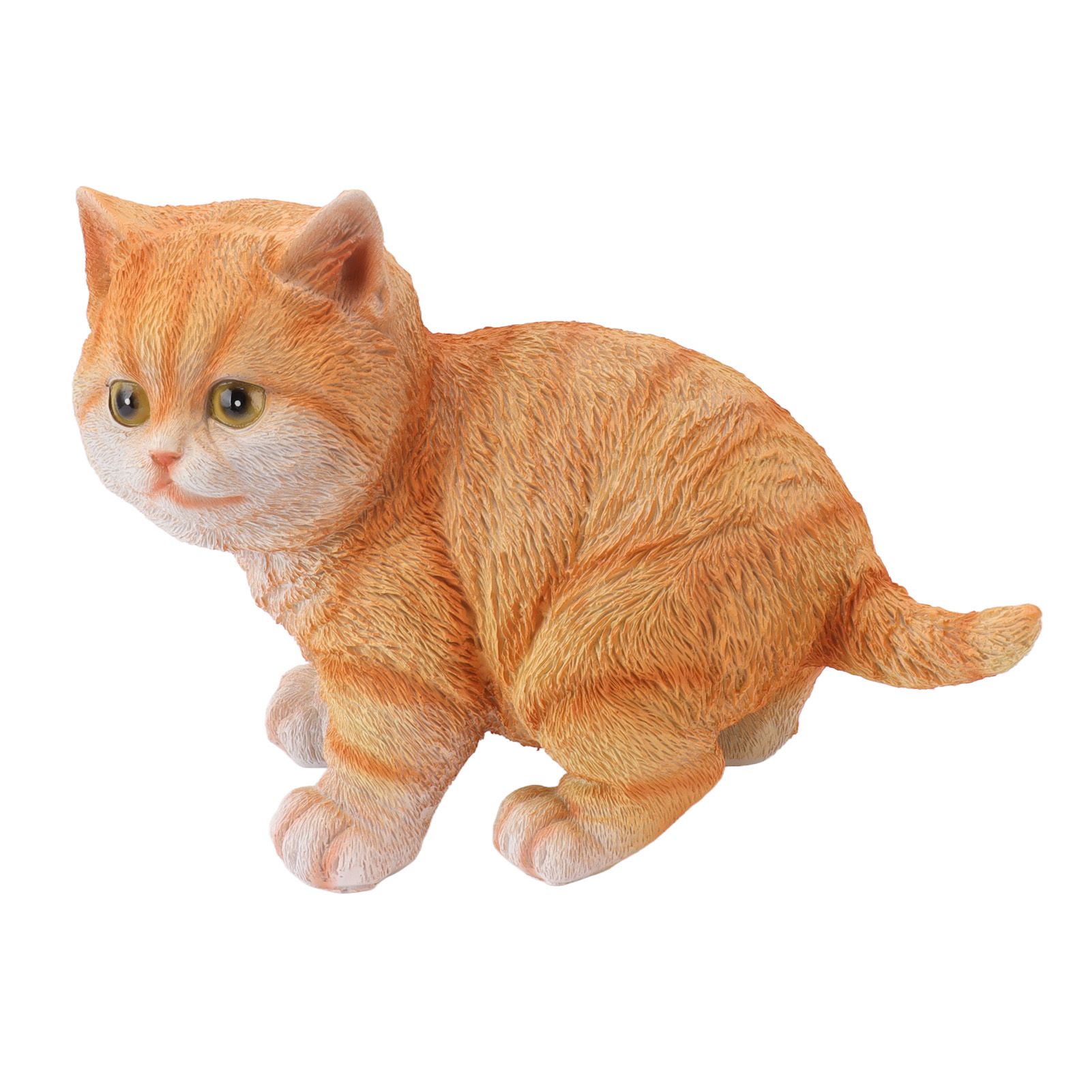 Outdoor Garden Decor Cat Statues Kitten Ornaments Gardening Decorations view 2
