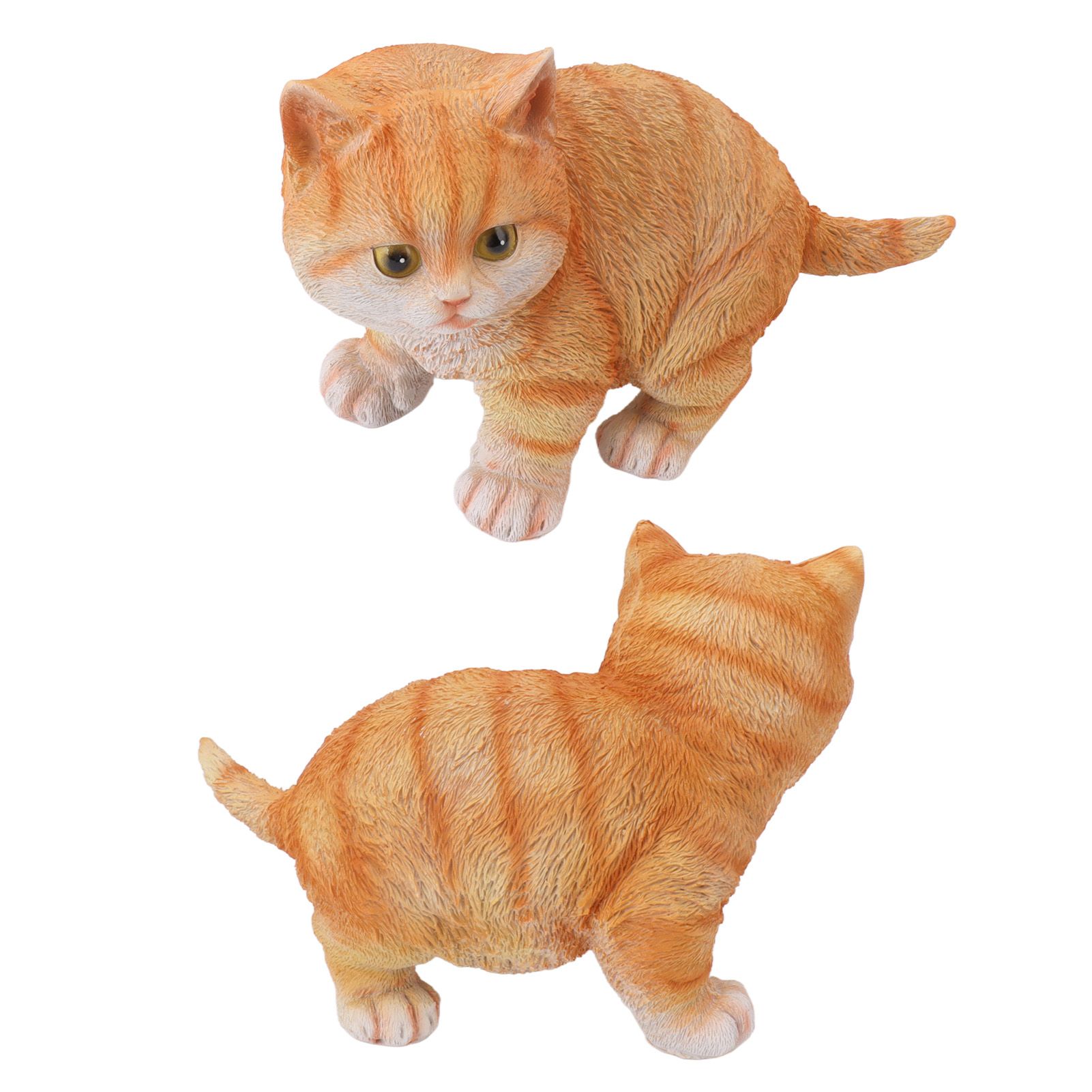 Outdoor Garden Decor Cat Statues Kitten Ornaments Gardening Decorations view 9