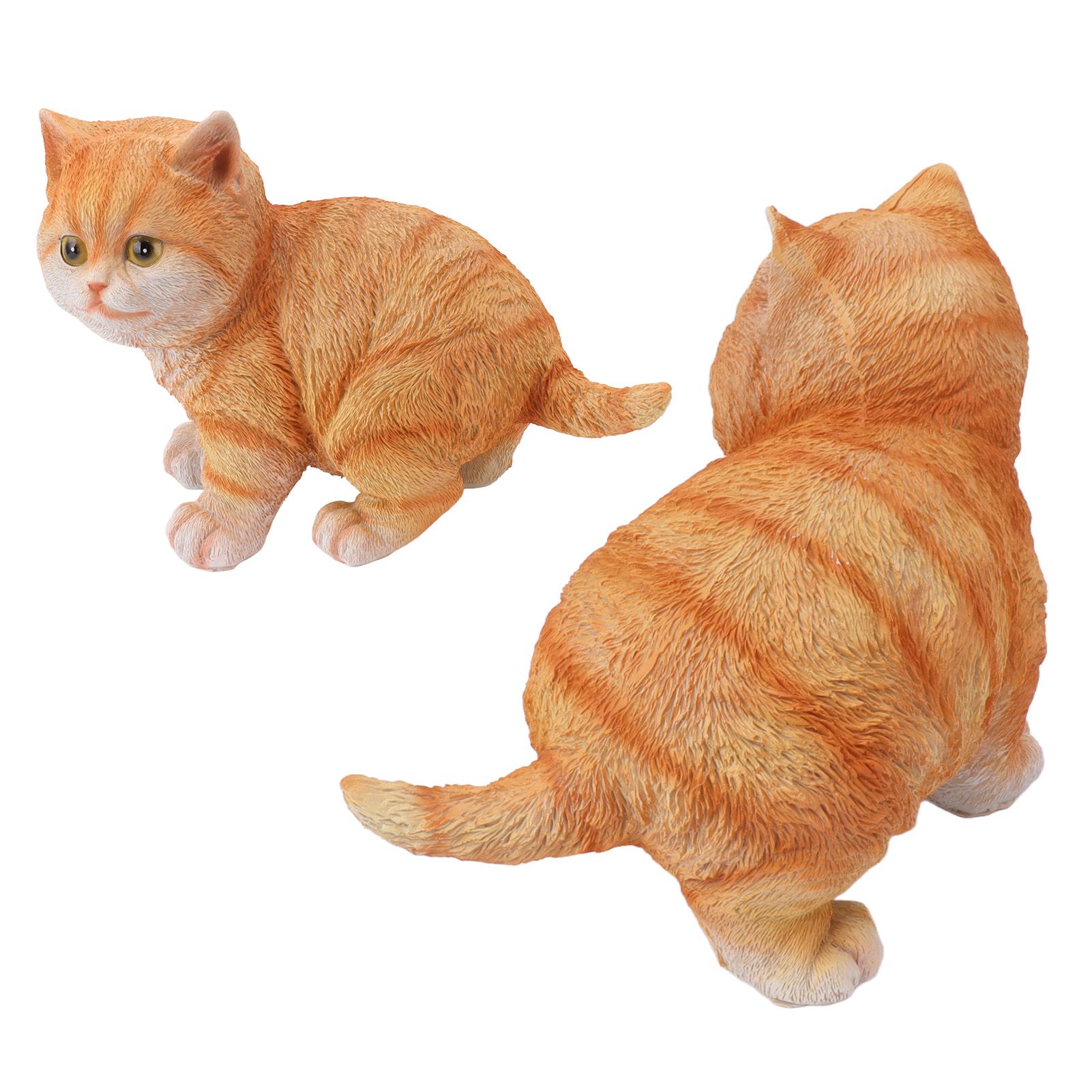 Outdoor Garden Decor Cat Statues Kitten Ornaments Gardening Decorations view 10