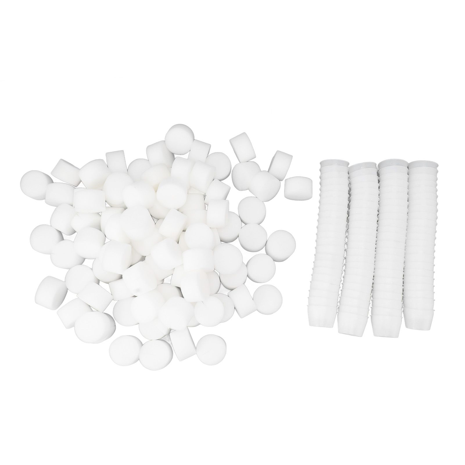 100 Set Hydroponic Grow Baskets Sponges Circular Planting Baskets Plant Growth