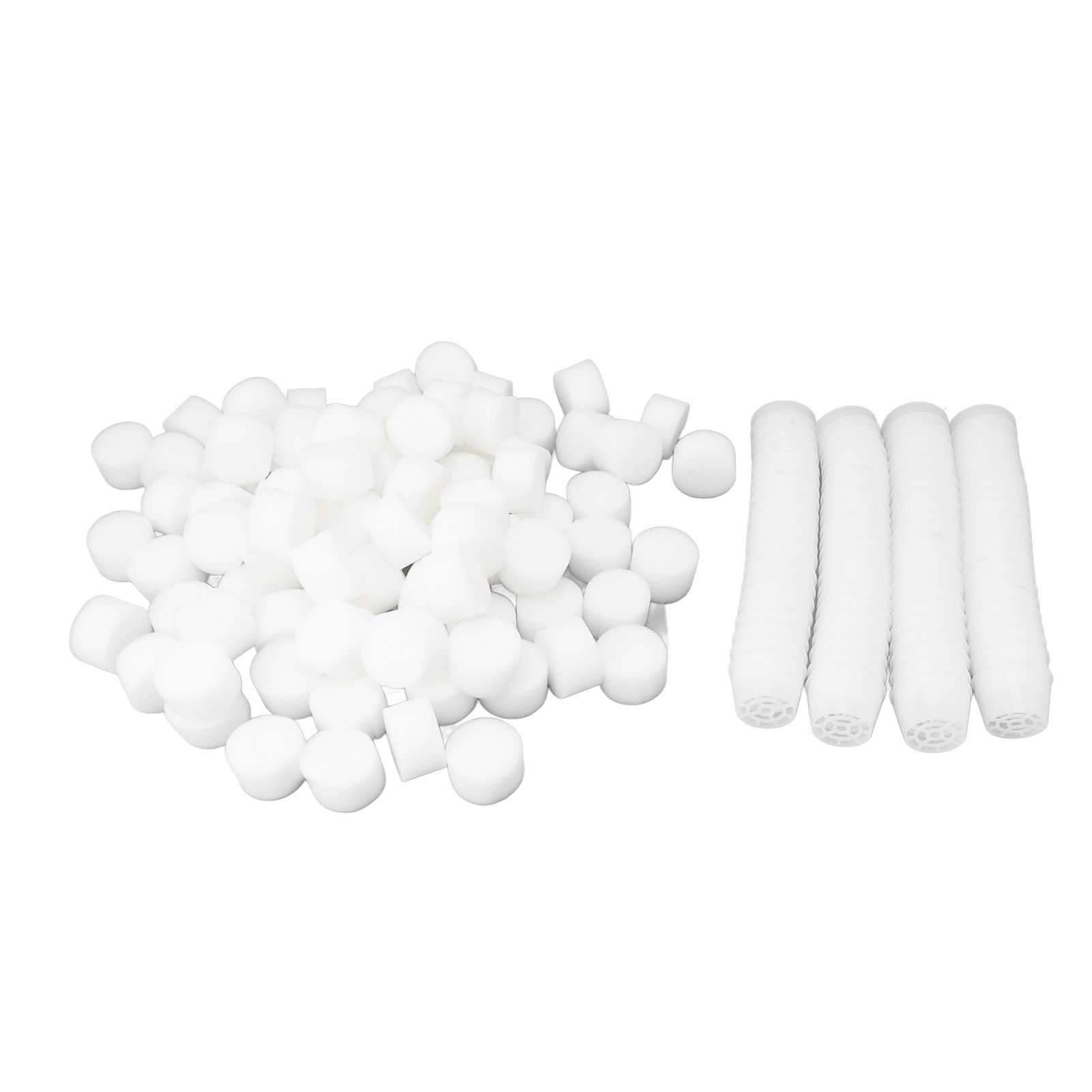 100 Set Hydroponic Grow Baskets Sponges Circular Planting Baskets Plant Growth view 2