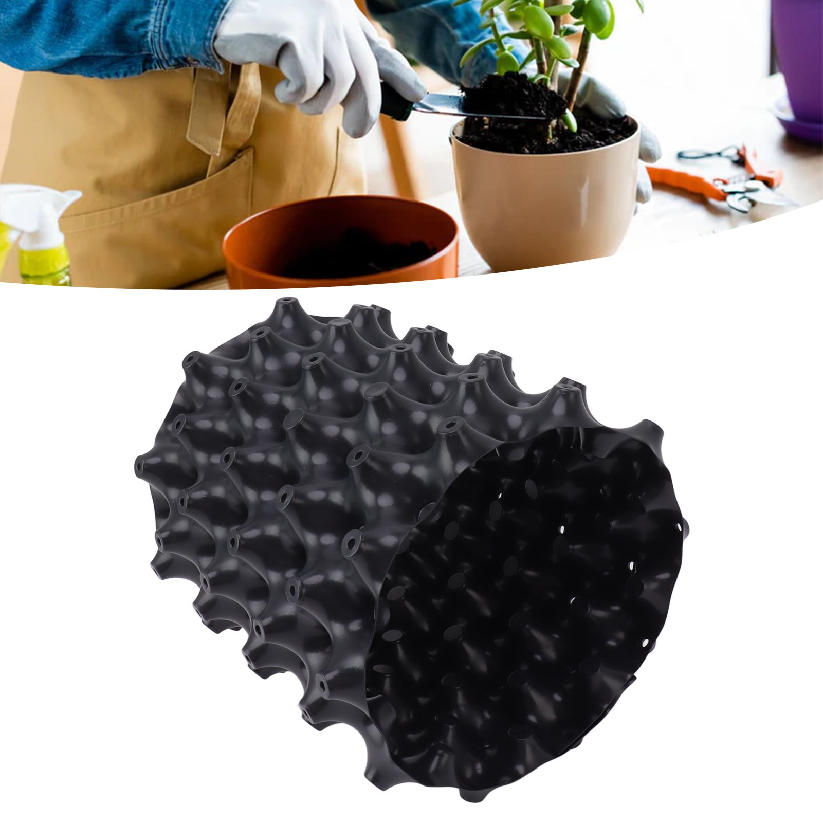 10 Pcs Plant Root Control Pot Thickened PVC Breathable Air Pruning Pot Fast view 11