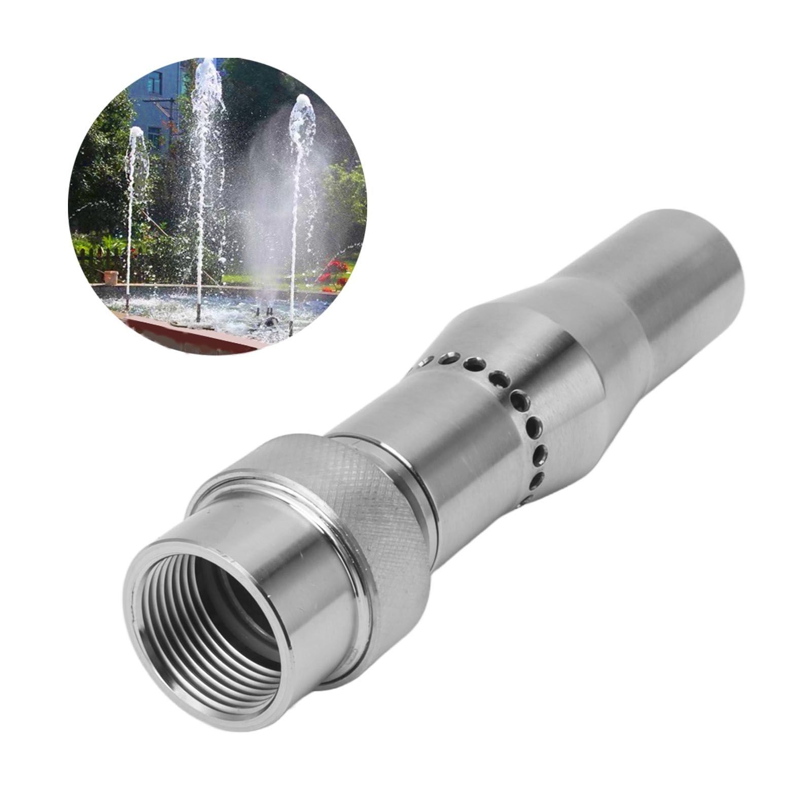 Multi Branch Fountain Nozzle Stainless Steel Spherical Joint Female Thread view 11
