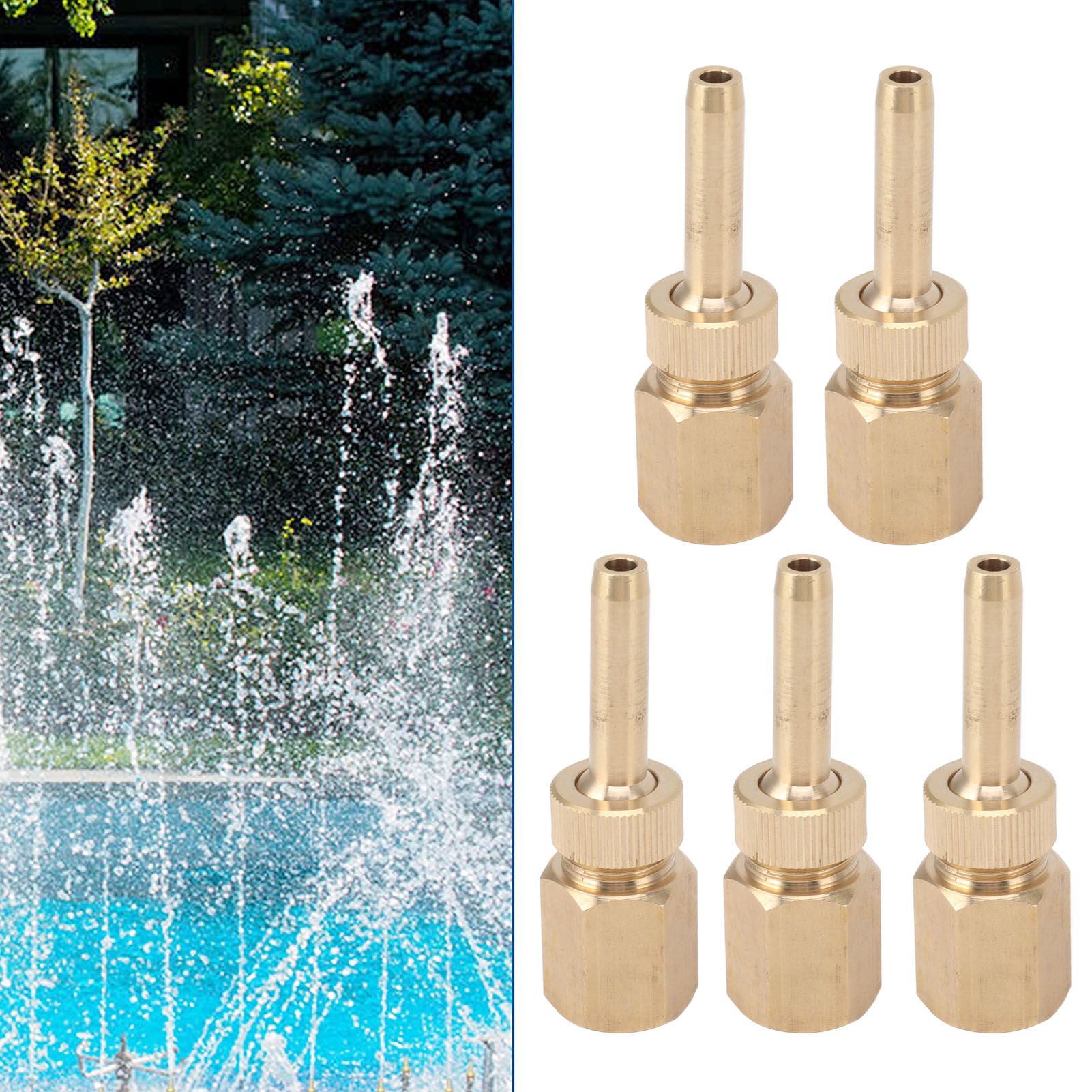 5PCS Fountain Nozzle Fountain Water Spray Sprinkler Head Swimming Pool Brass view 11