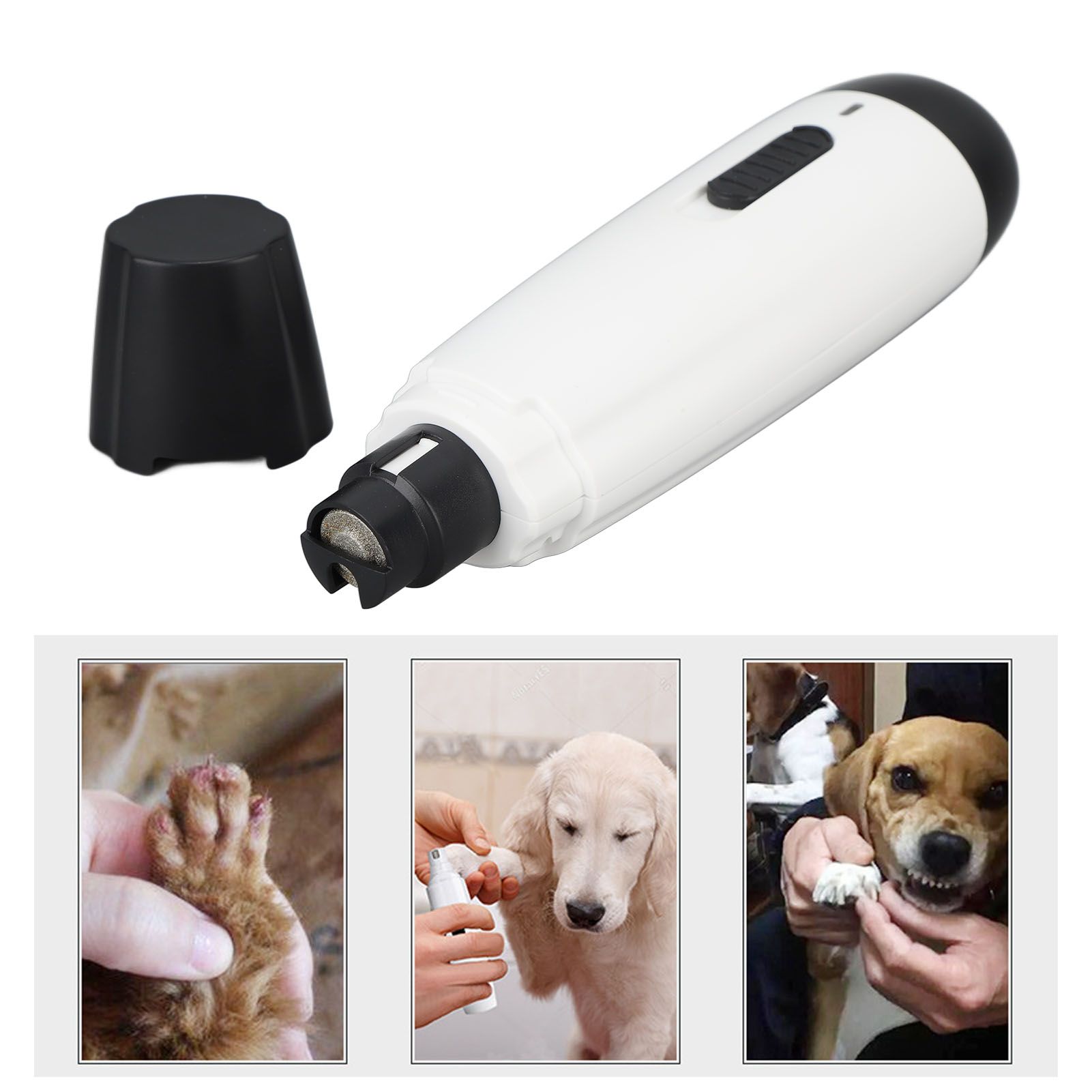 Dog Nail Grinder Professional Rechargeable Low Noise Electric Paws Grooming view 12