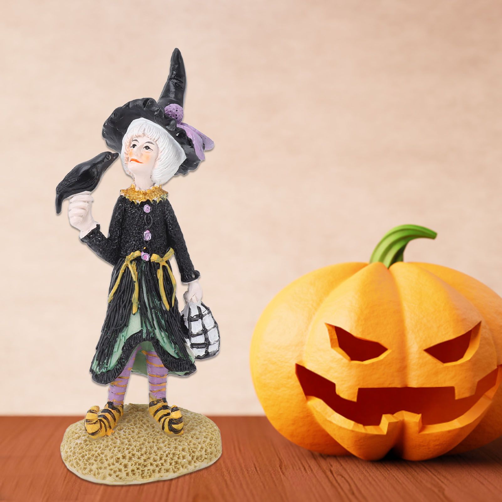 Witch Dolls Figure Handmade Resin Charming Witch Doll Decoration Ornaments for view 12
