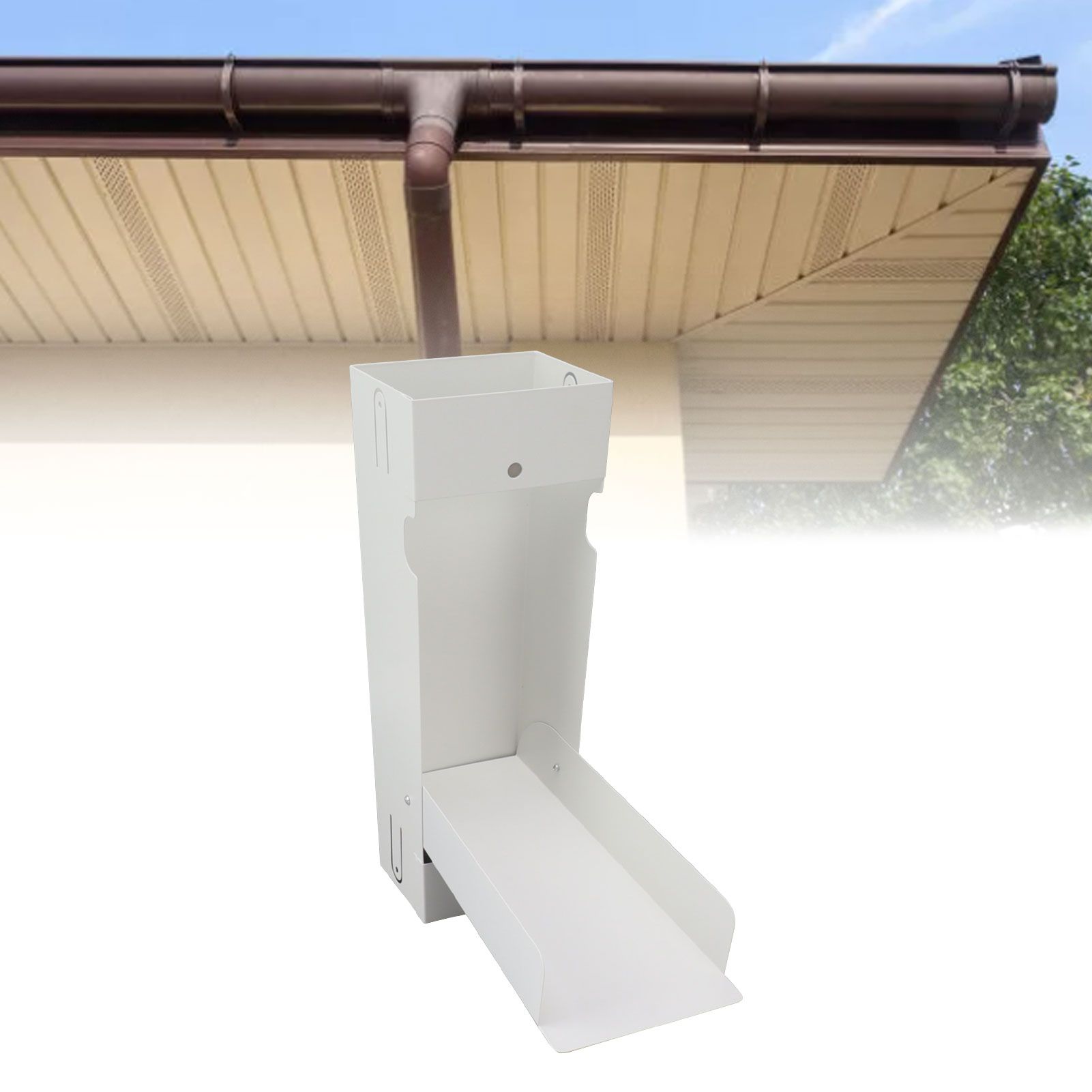 Rainwater Collection System 3x4in Downspout Water Diverter Connector System view 12