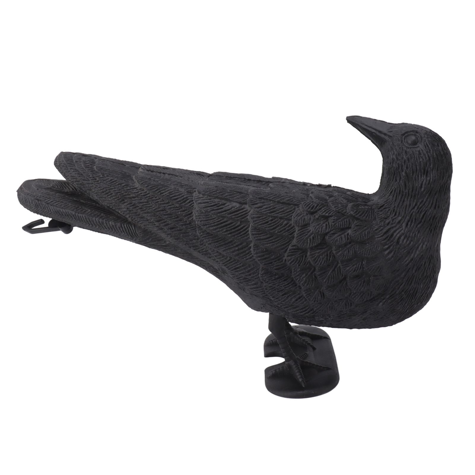 Realistic Elbow Crow Statue Plastic Waterproof Crow Decoys for Yard Garden view 9
