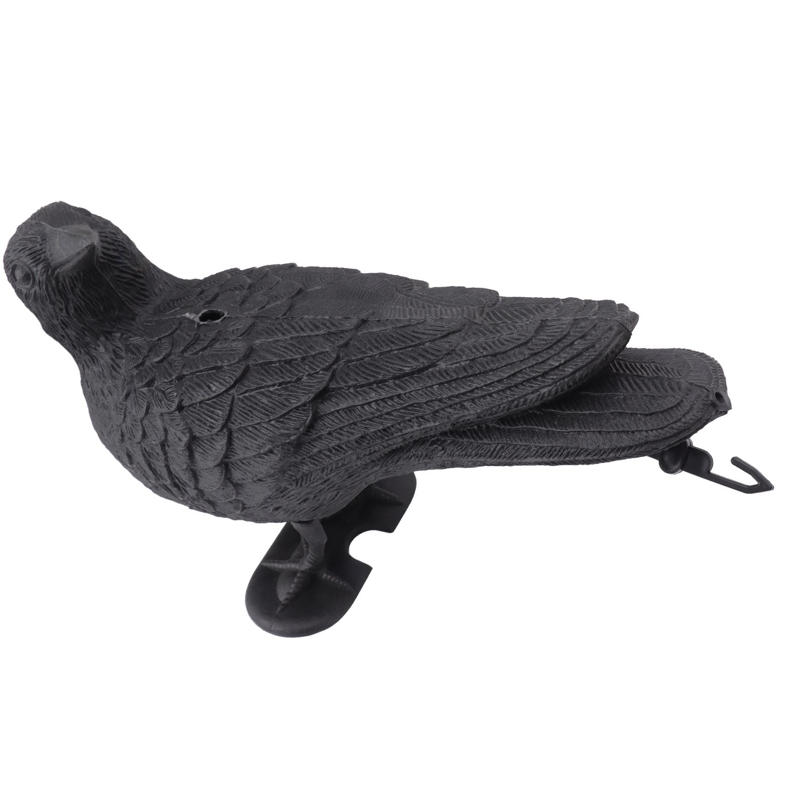 Realistic Elbow Crow Statue Plastic Waterproof Crow Decoys for Yard Garden view 10