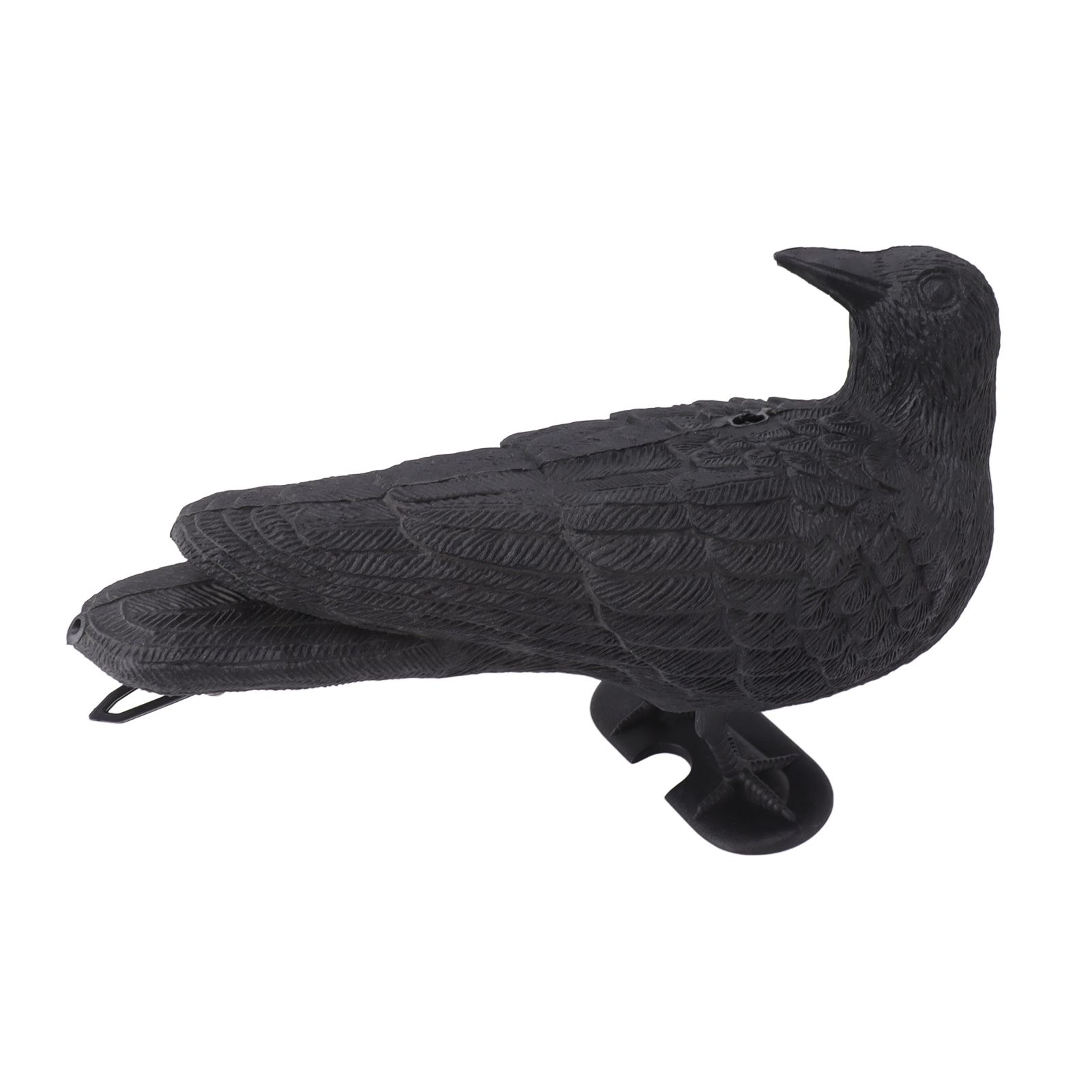 Realistic Elbow Crow Statue Plastic Waterproof Crow Decoys for Yard Garden view 13