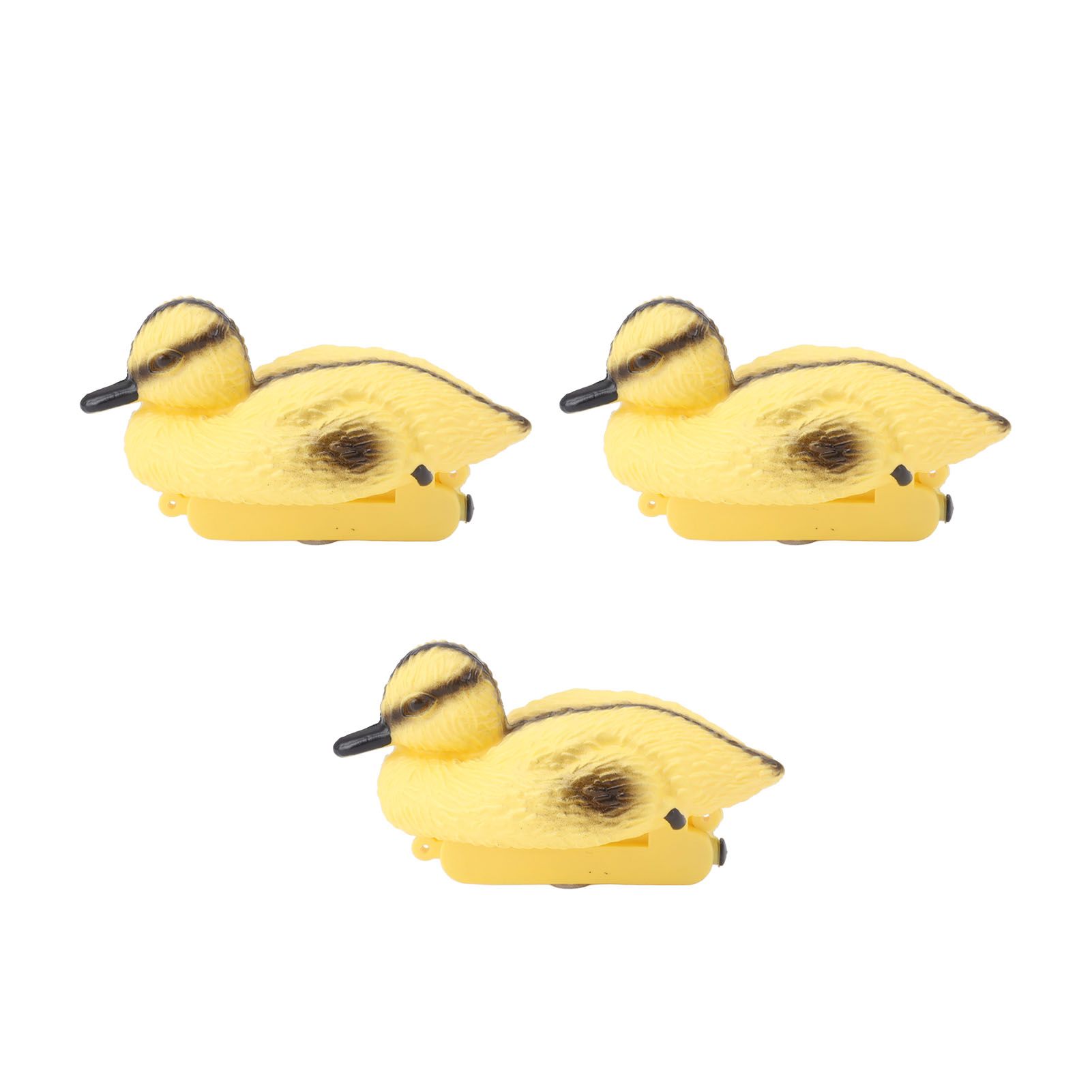 3Pcs Floating Yellow Duckling Realistic Plastic Duck Fish Pond Ornament for — image 1