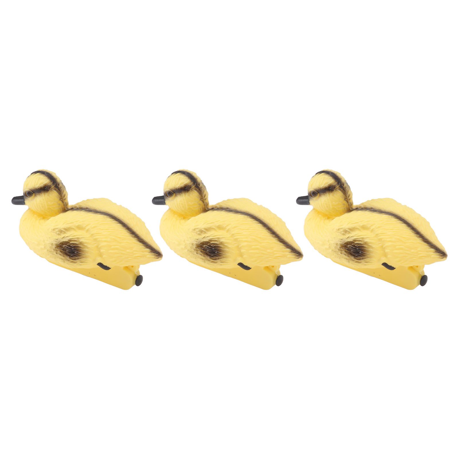 3Pcs Floating Yellow Duckling Realistic Plastic Duck Fish Pond Ornament for view 10