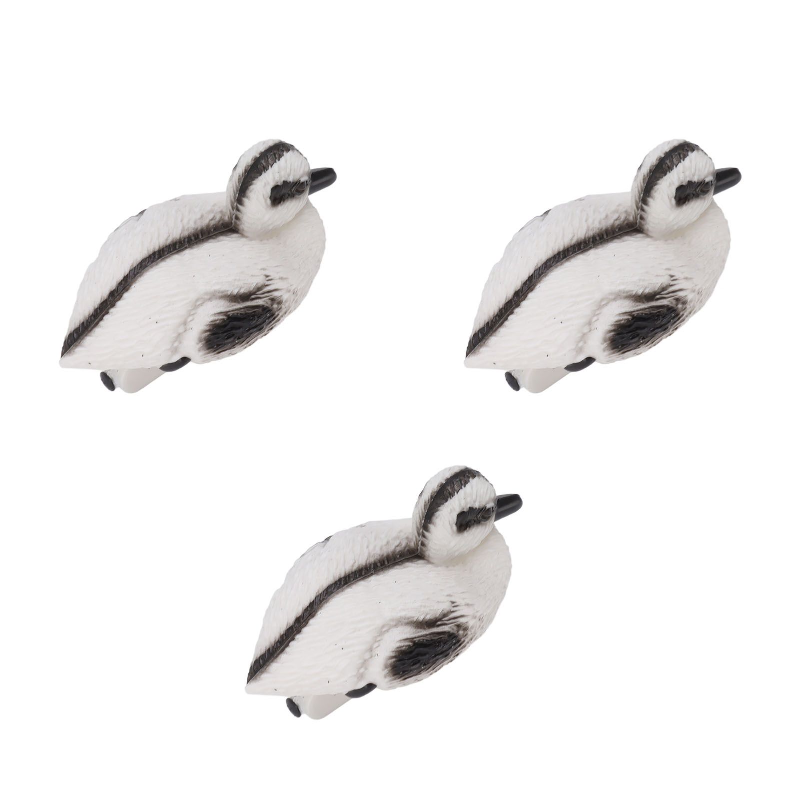 3Pcs Floating Yellow Duckling Realistic Plastic Duck Fish Pond Ornament for view 2