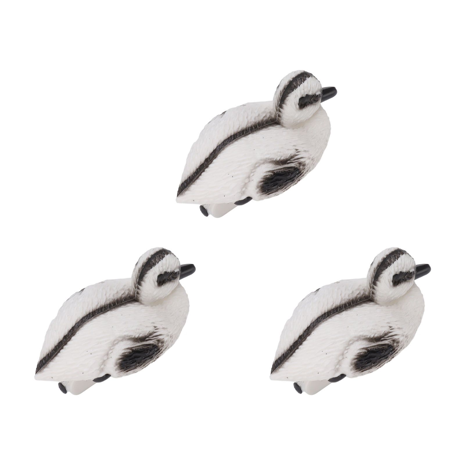 3Pcs Floating Yellow Duckling Realistic Plastic Duck Fish Pond Ornament for view 3