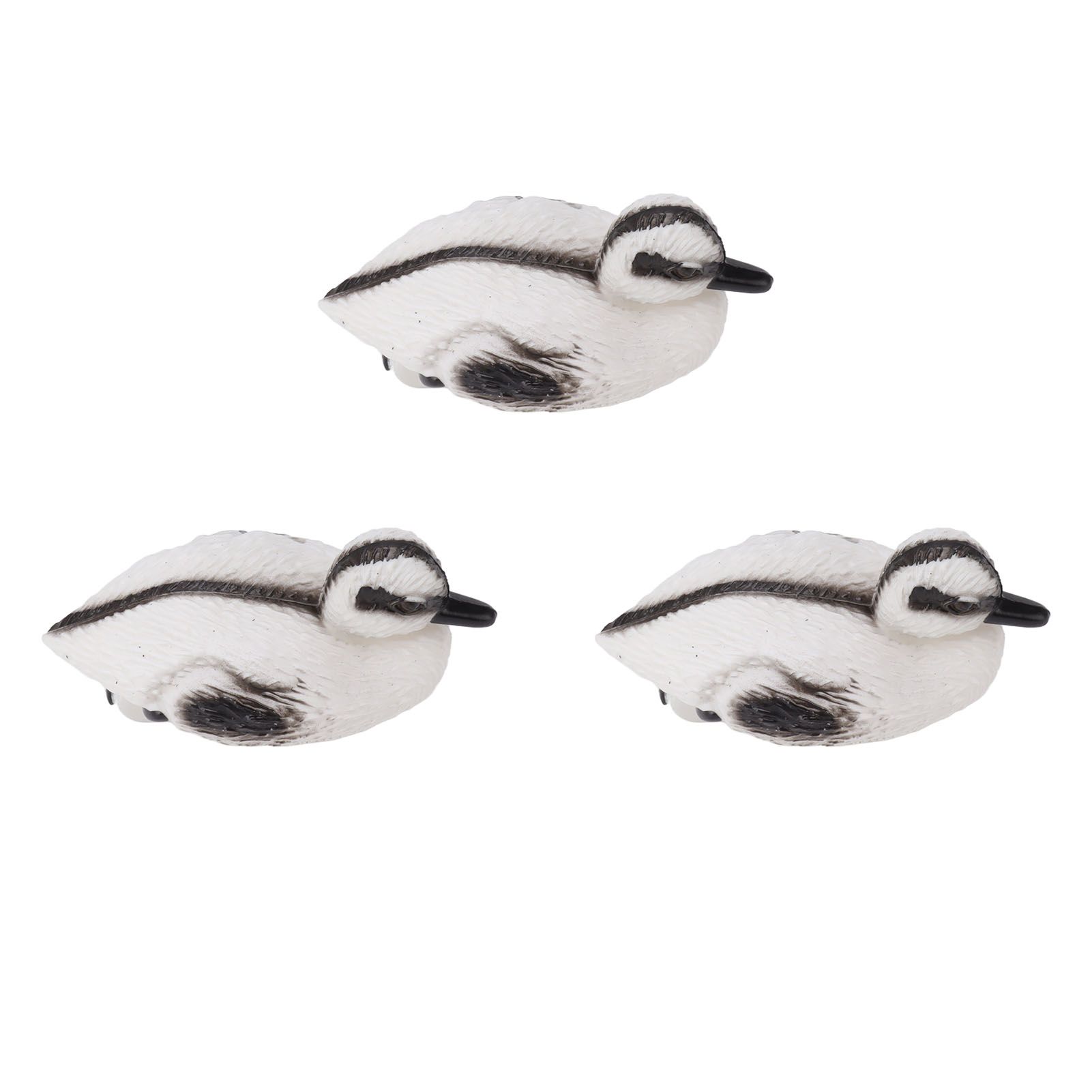 3Pcs Floating Yellow Duckling Realistic Plastic Duck Fish Pond Ornament for view 7