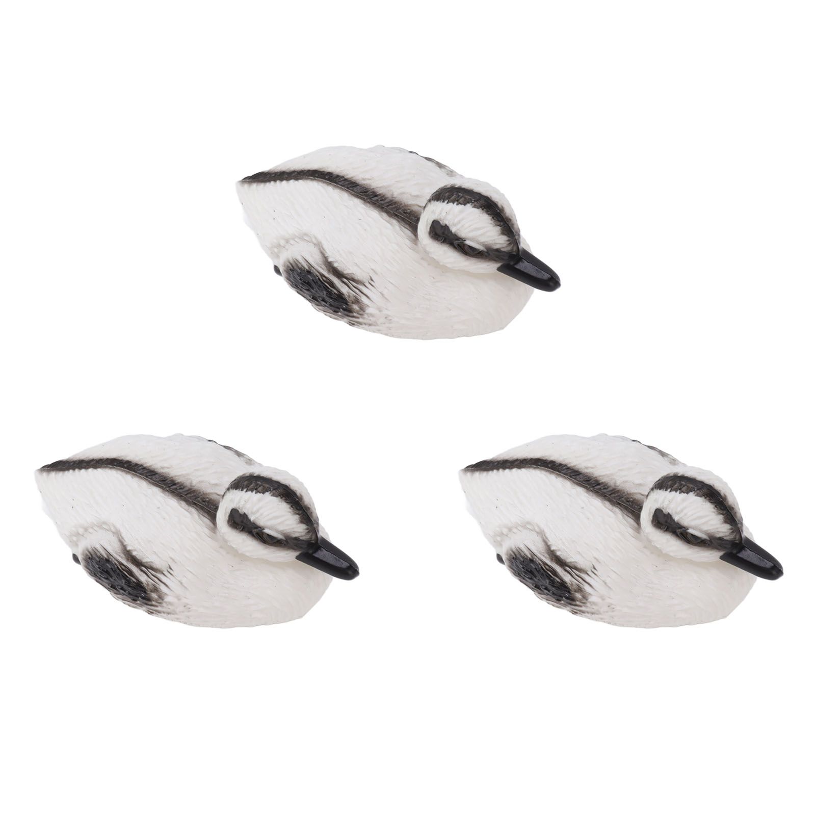 3Pcs Floating Yellow Duckling Realistic Plastic Duck Fish Pond Ornament for view 9