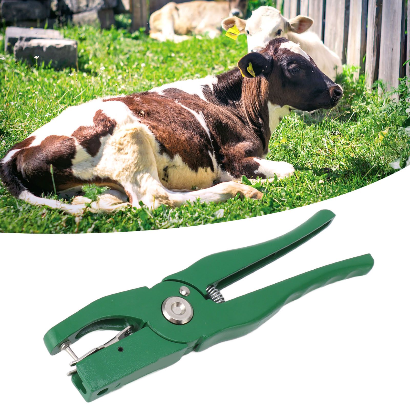 Green Ear Tag Plier Aluminum Alloy Livestock Ear Tag Applicator Portable Ear view 11