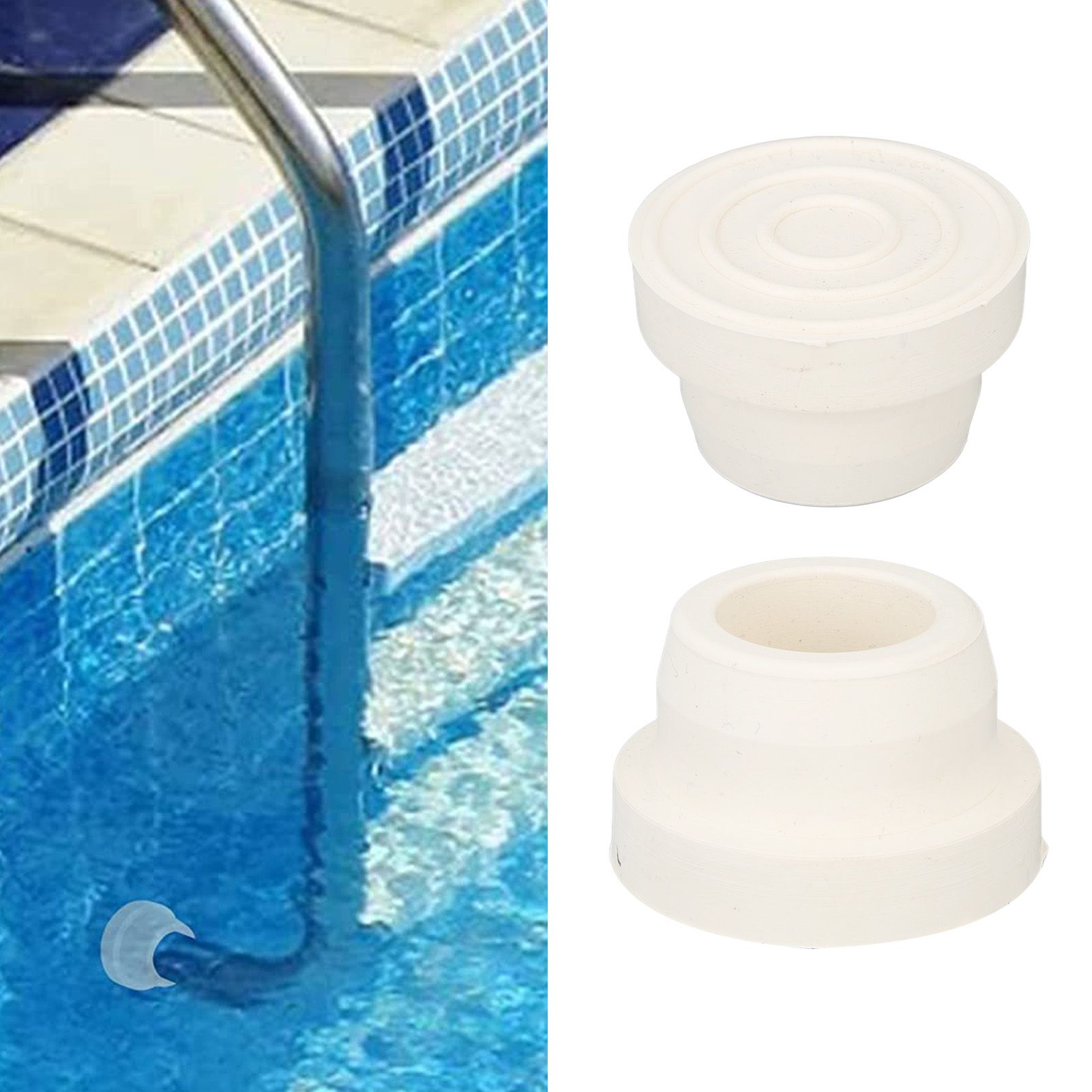 2 Pcs Pool Ladder Bumpers Ladder Tubing Inside End Plug Caps Swimming Pool view 11
