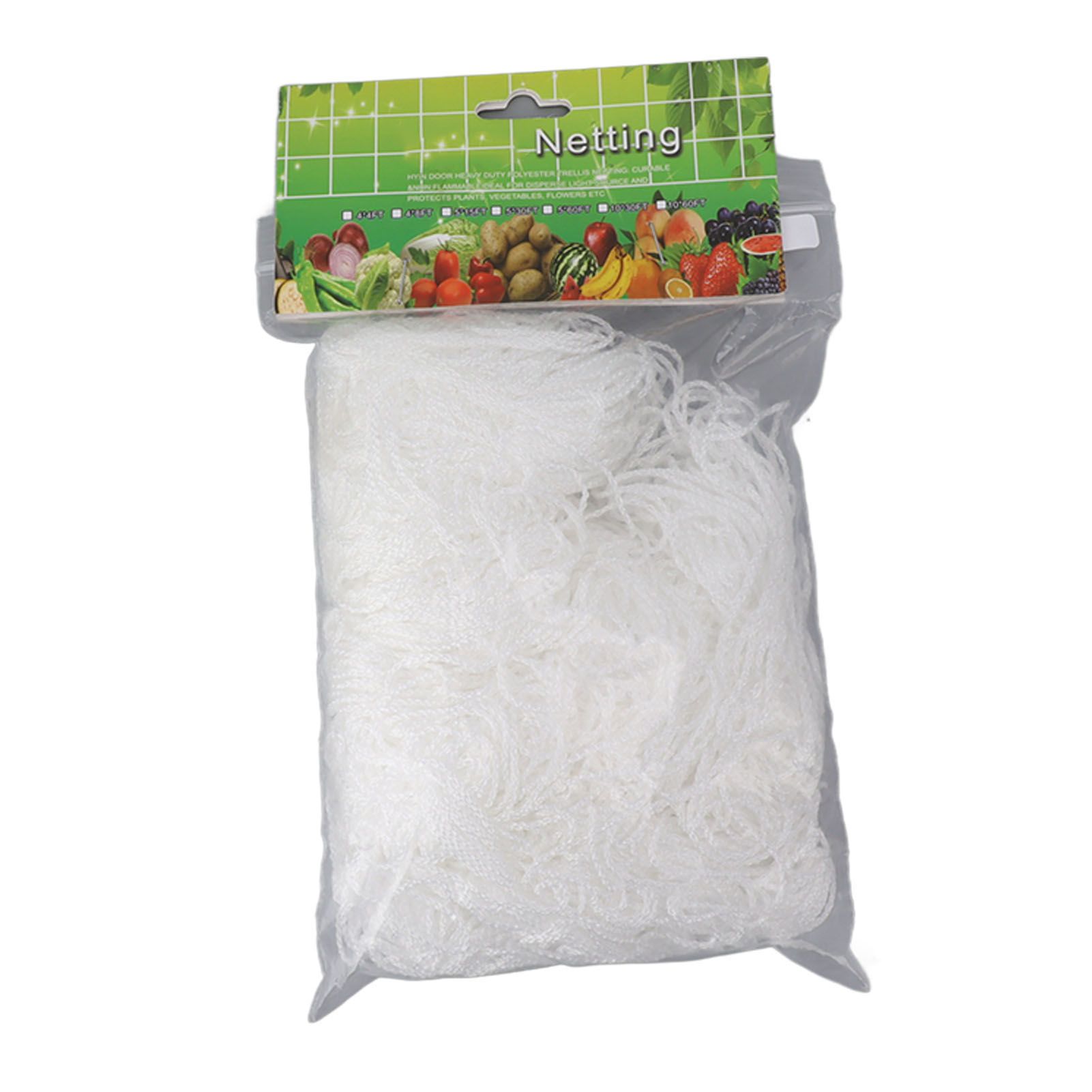 White Garden Plant Trellis Polyester Netting Fruits Vegetables Plants Trellis