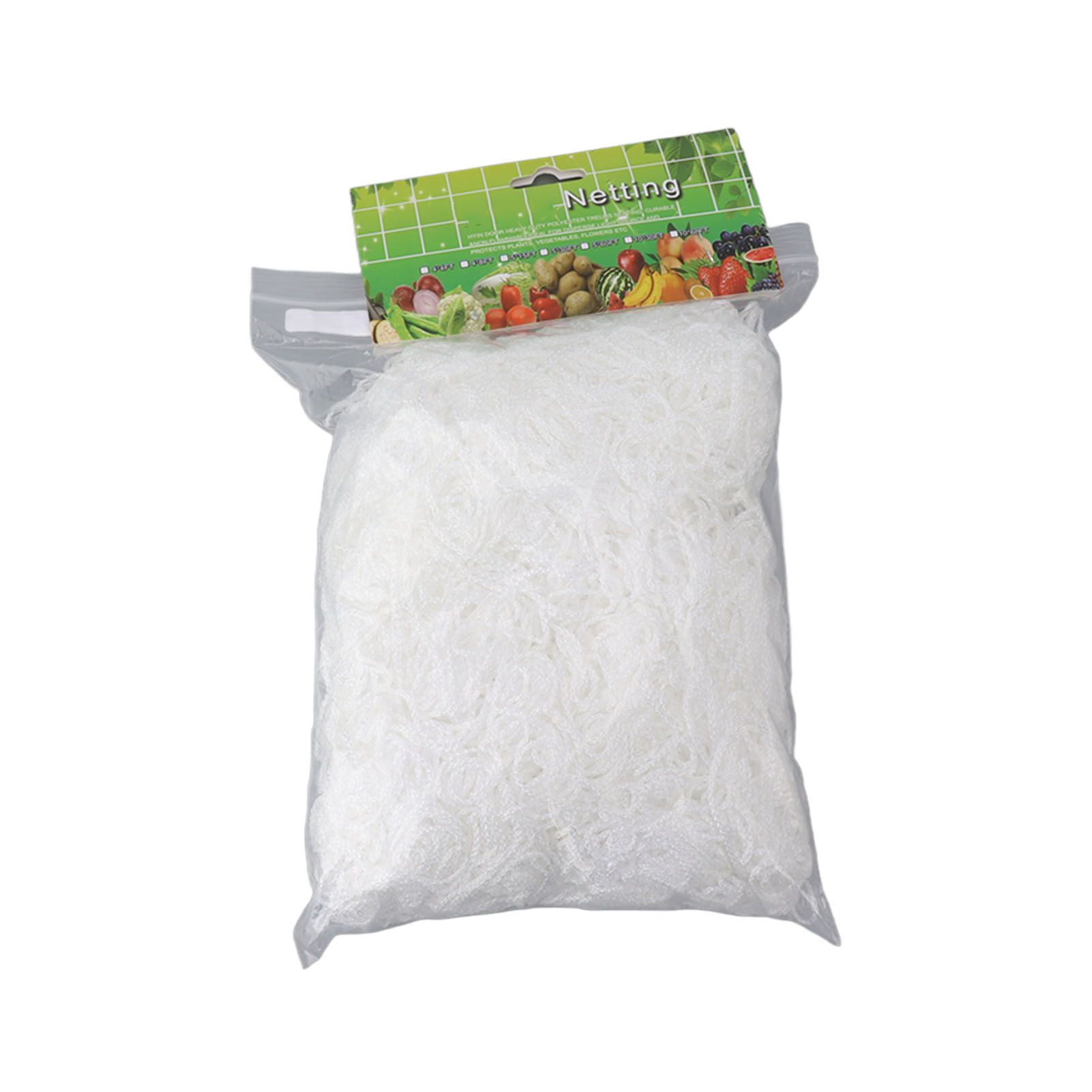 White Garden Plant Trellis Polyester Netting Fruits Vegetables Plants Trellis