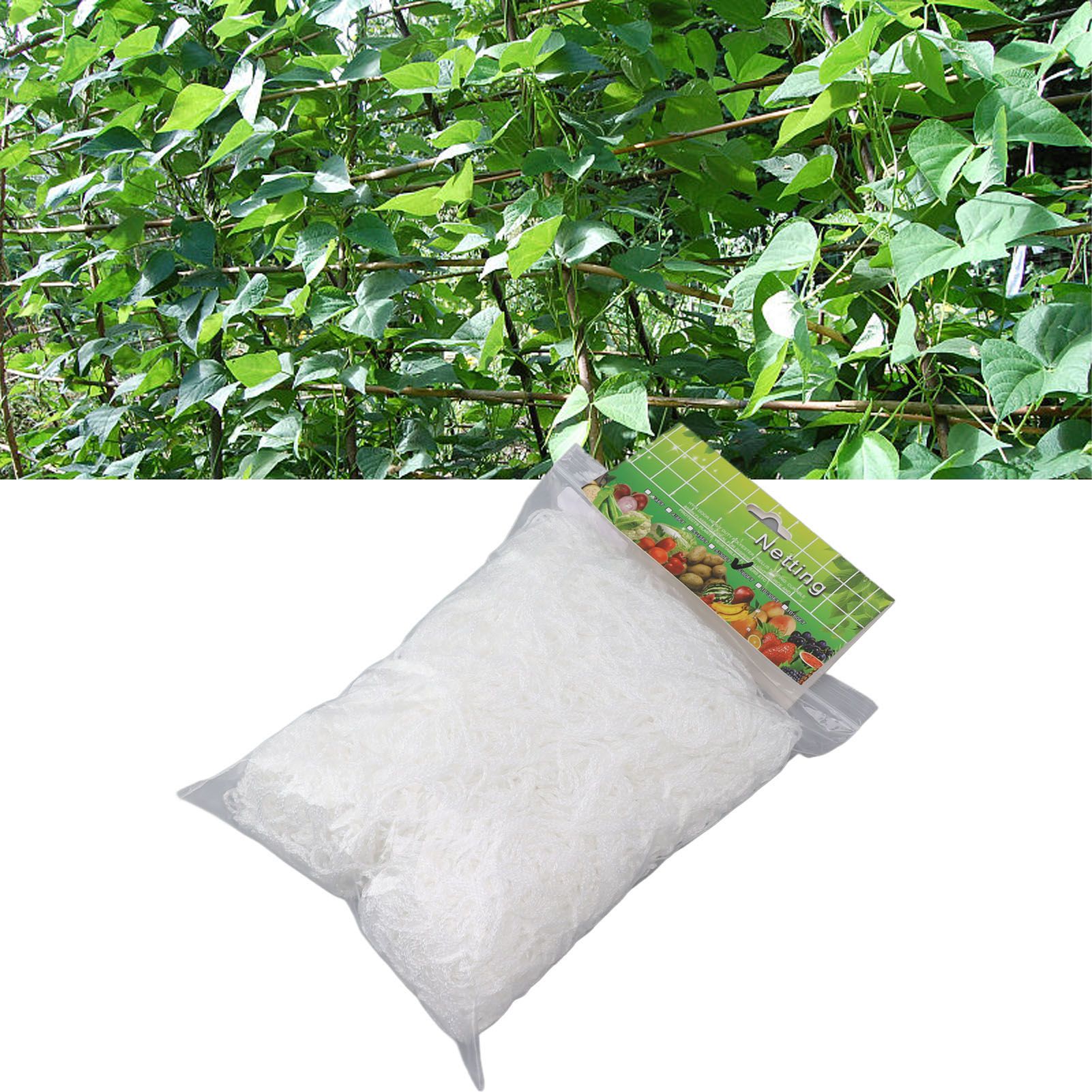 White Garden Plant Trellis Polyester Netting Fruits Vegetables Plants Trellis view 12