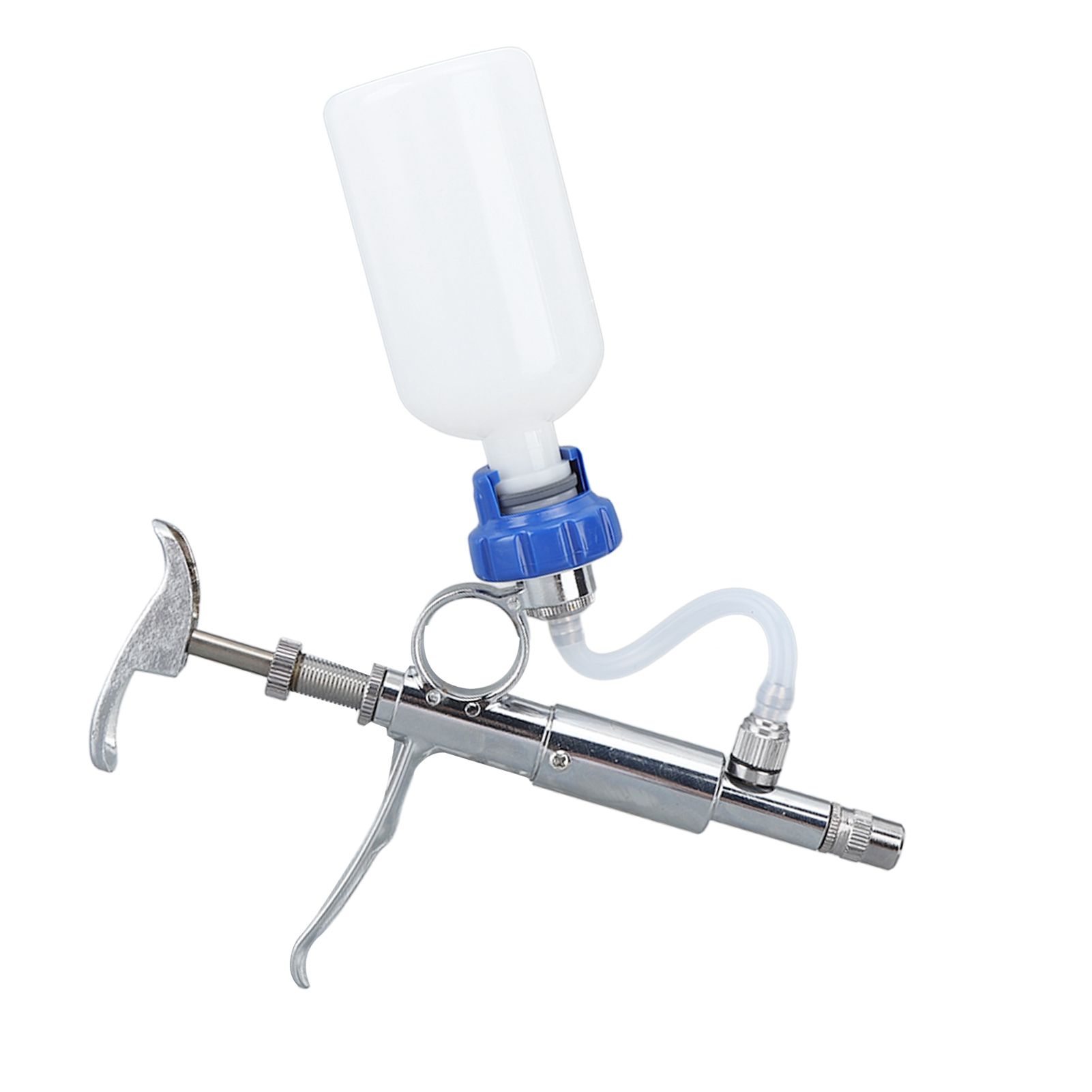 Adjustable Continuous Injection Syringe Stainless Steel Plastic Animal Syringe view 3