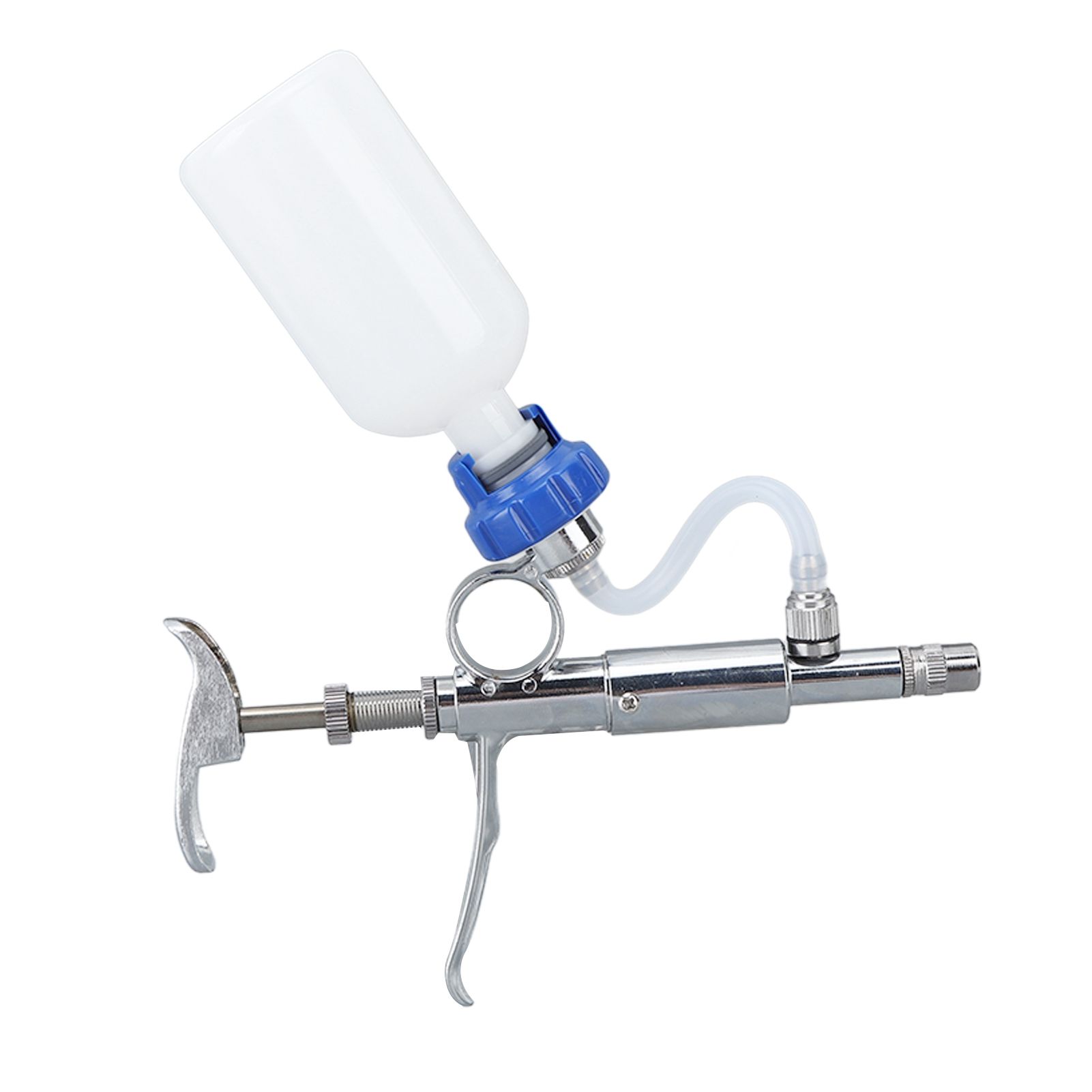 Adjustable Continuous Injection Syringe Stainless Steel Plastic Animal Syringe view 4