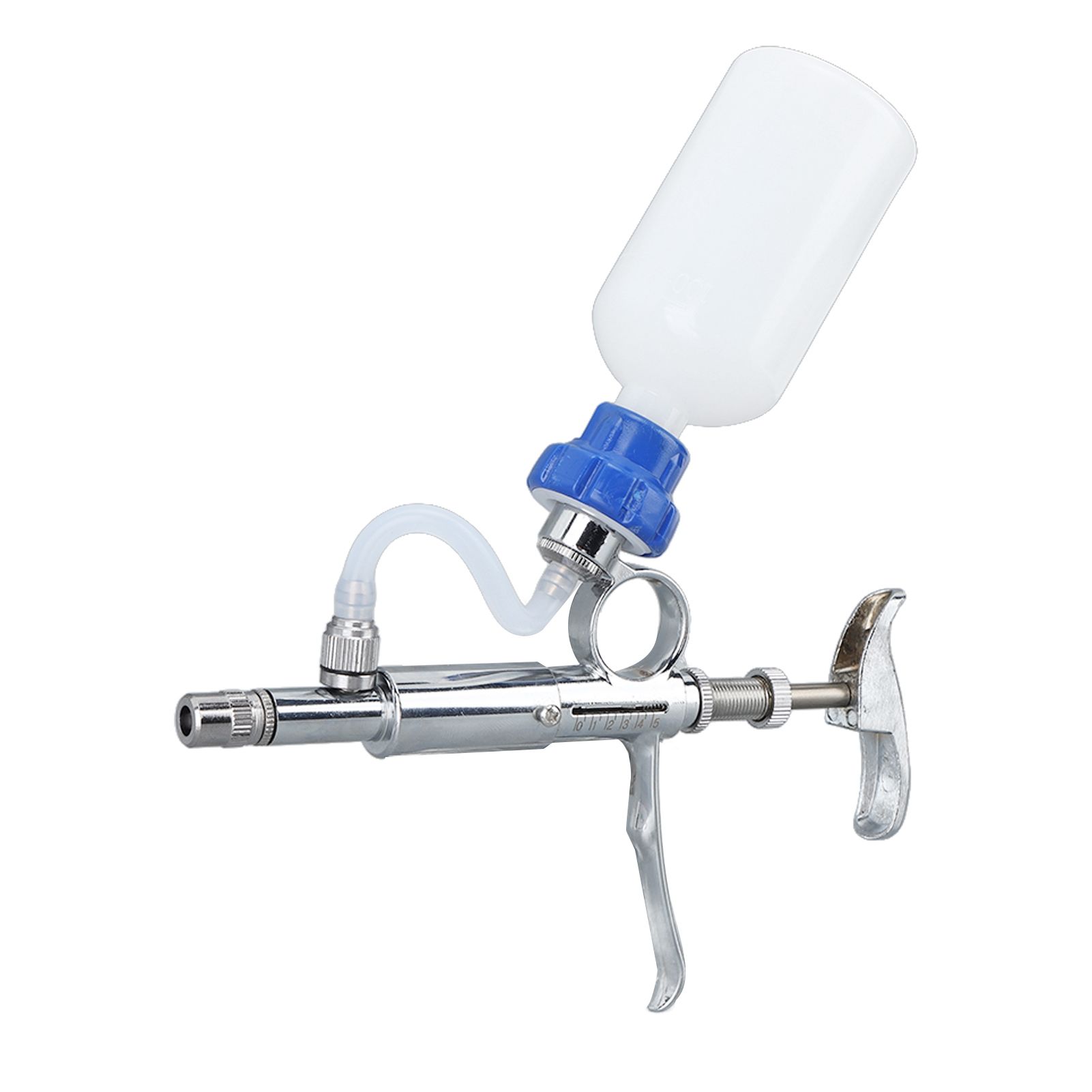 Adjustable Continuous Injection Syringe Stainless Steel Plastic Animal Syringe view 5