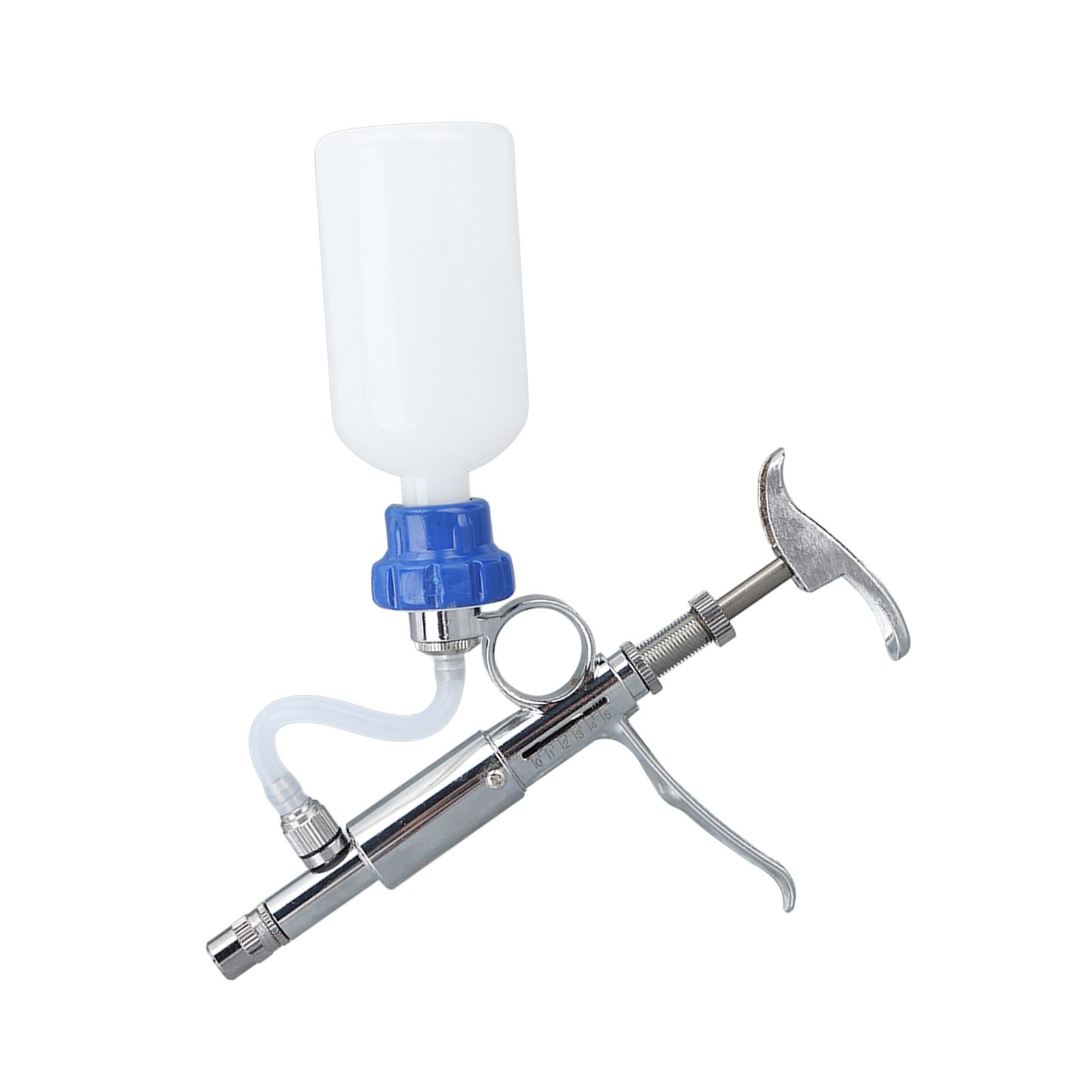 Adjustable Continuous Injection Syringe Stainless Steel Plastic Animal Syringe view 7