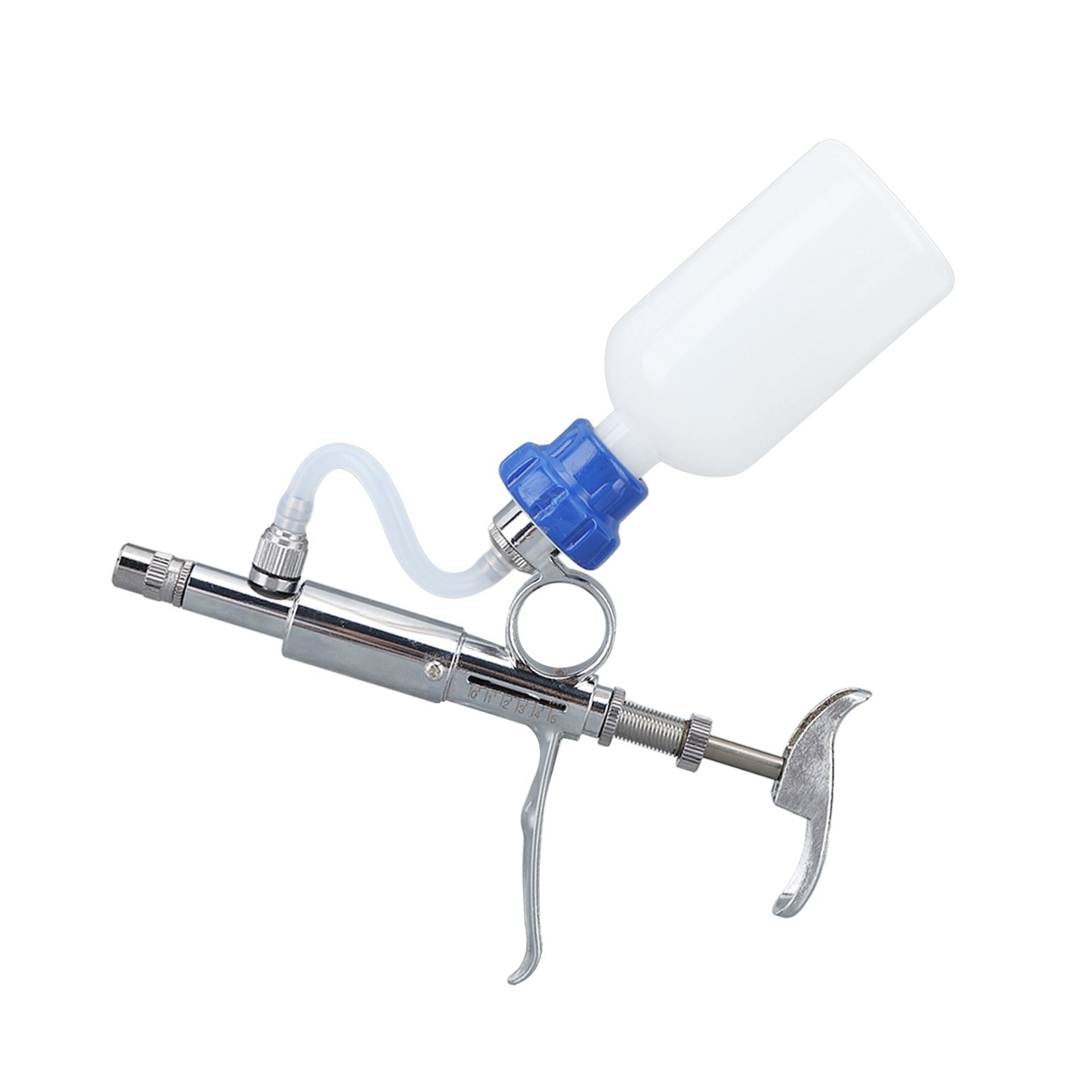 Adjustable Continuous Injection Syringe Stainless Steel Plastic Animal Syringe view 8