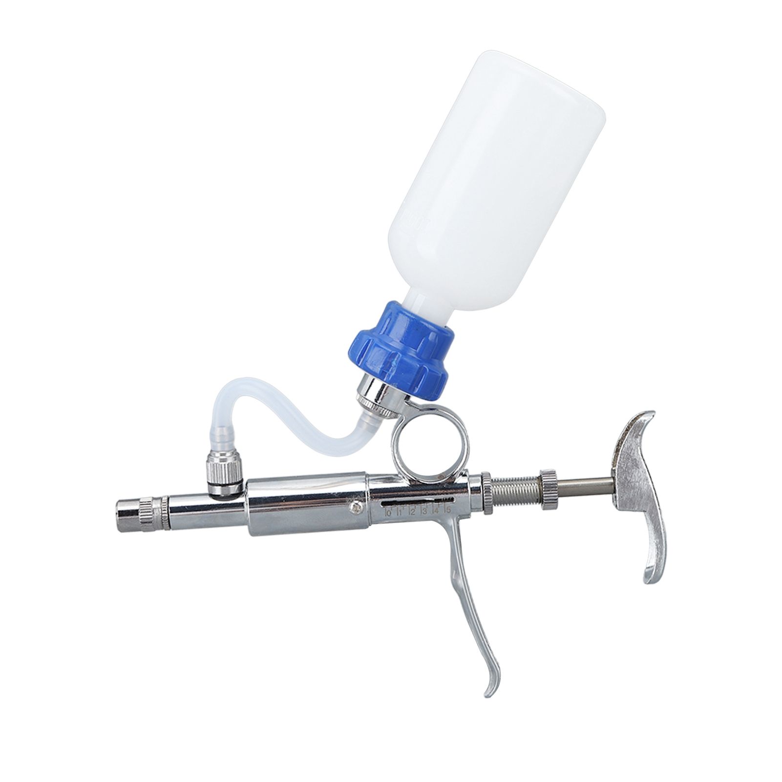 Adjustable Continuous Injection Syringe Stainless Steel Plastic Animal Syringe view 9