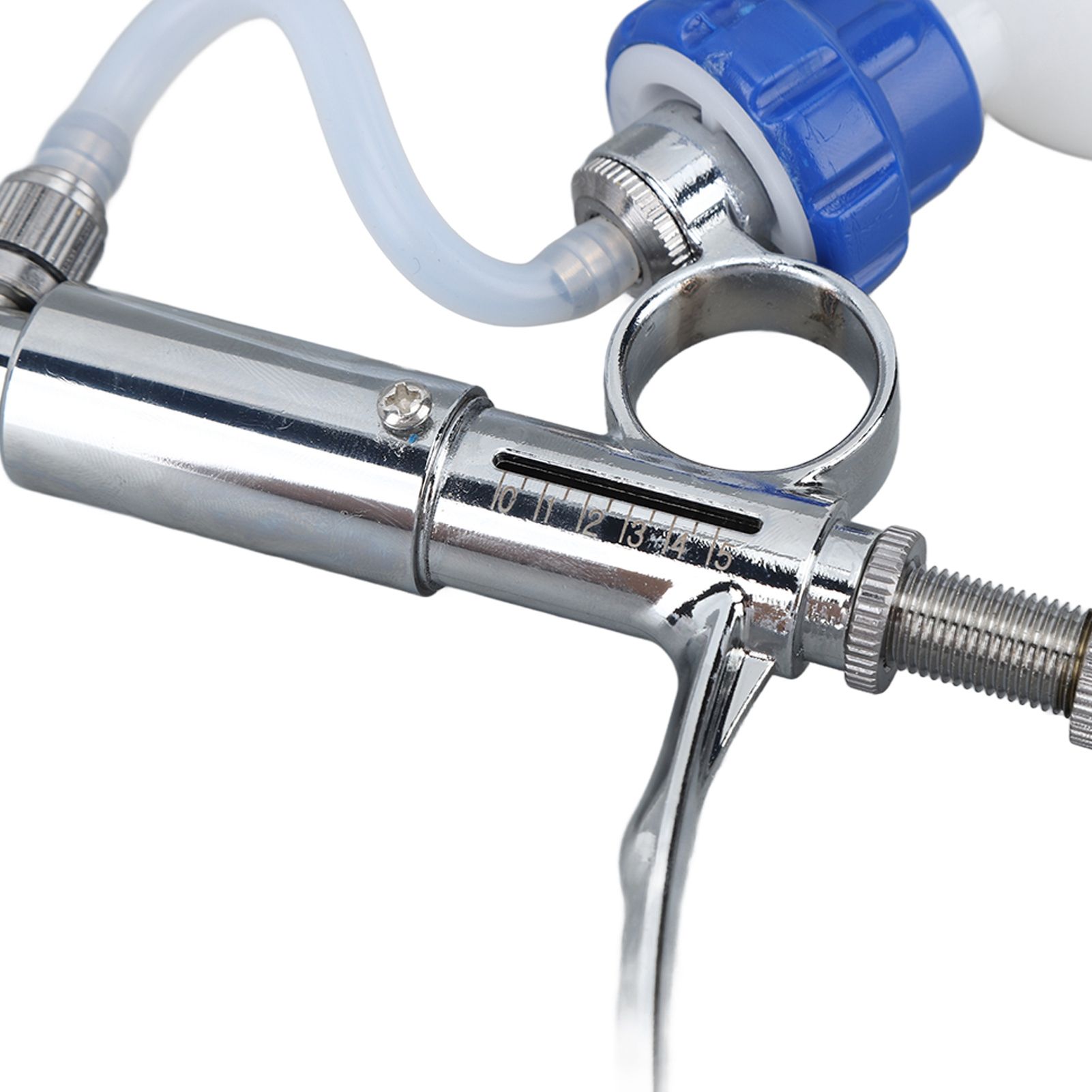 Adjustable Continuous Injection Syringe Stainless Steel Plastic Animal Syringe view 14