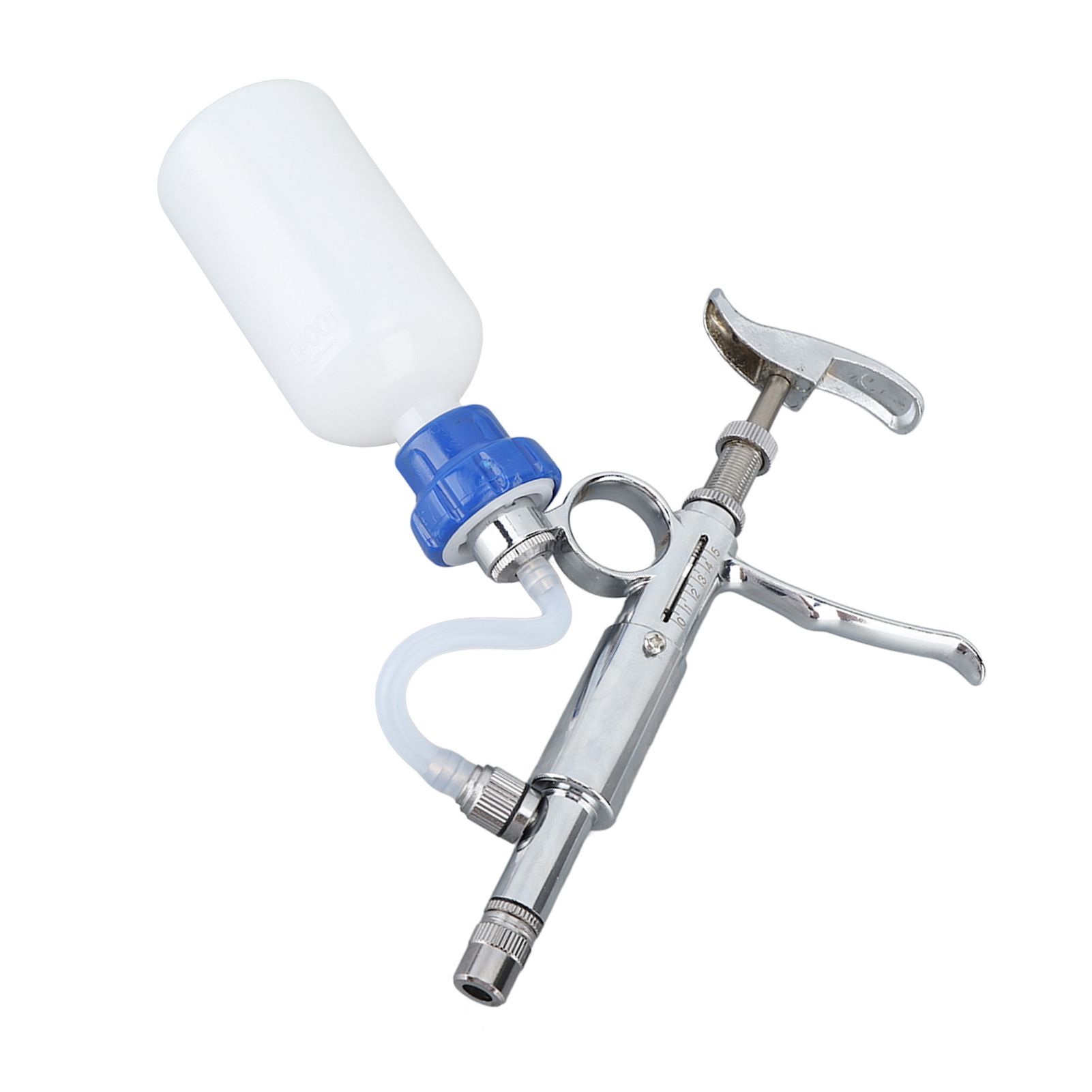Adjustable Continuous Injection Syringe Stainless Steel Plastic Animal Syringe view 15