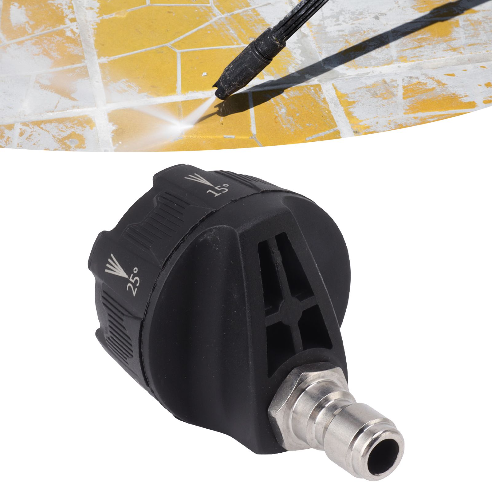 Pressure Washer Spray Nozzle 6 in 1 Multifunctional Adjustable Nozzle 1/4 Plug view 12