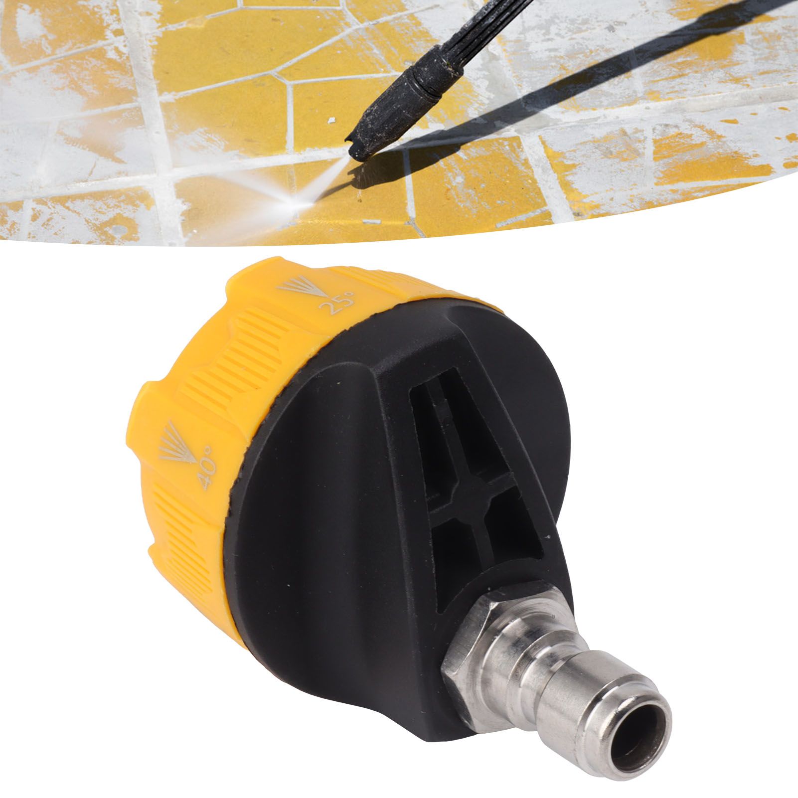 Pressure Washer Spray Nozzle 6 in 1 Multifunctional Adjustable Nozzle 1/4 Plug view 12