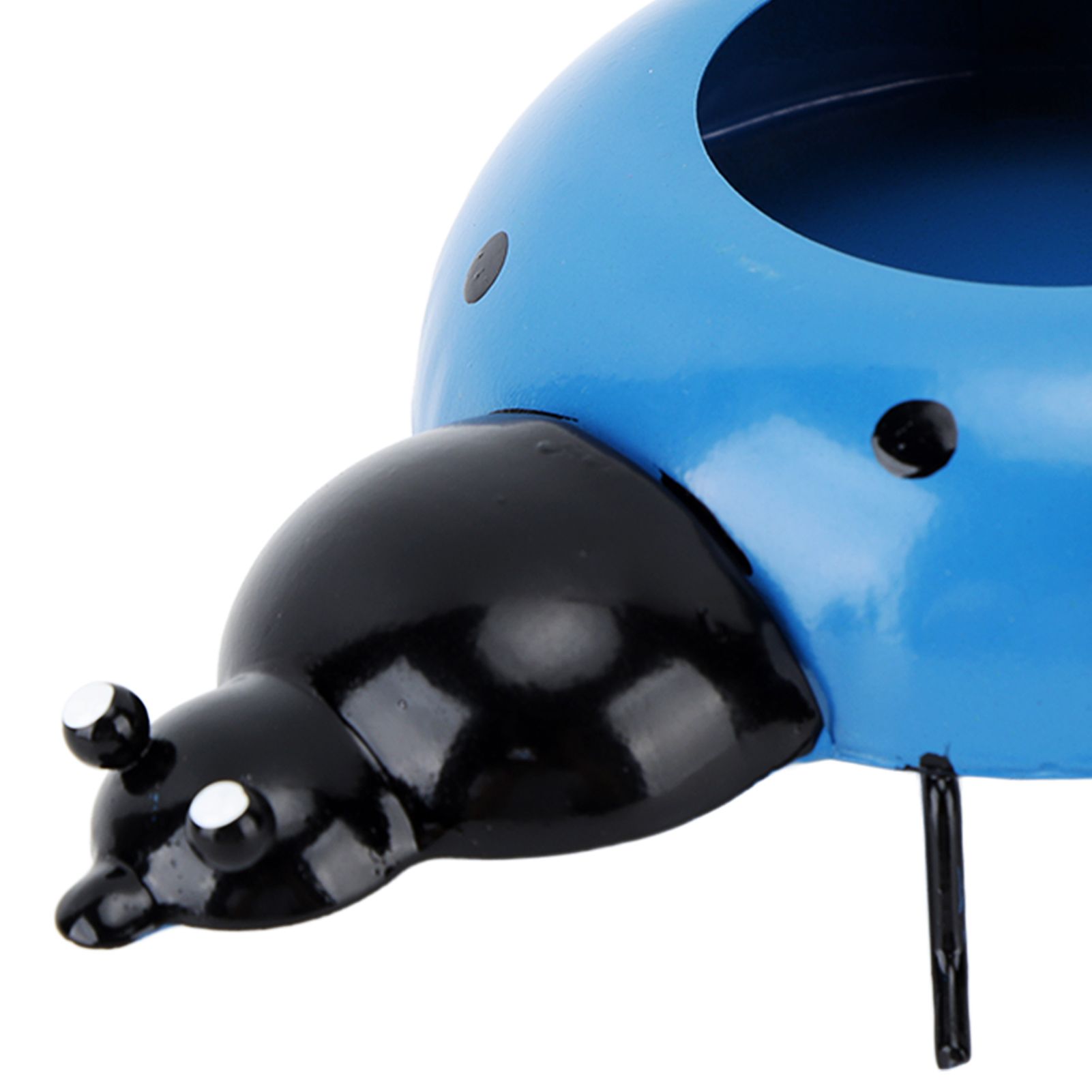 5.4cm Diameter Flower Pot Decor Ladybug Shaped Smoothing Surfaces Iron Planter view 13