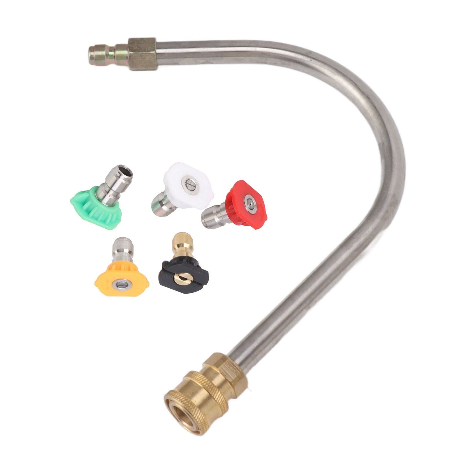 Pressure Washer Extension Wand Stainless Steel Brass 4000psi 1/4 Inch Quick view 3
