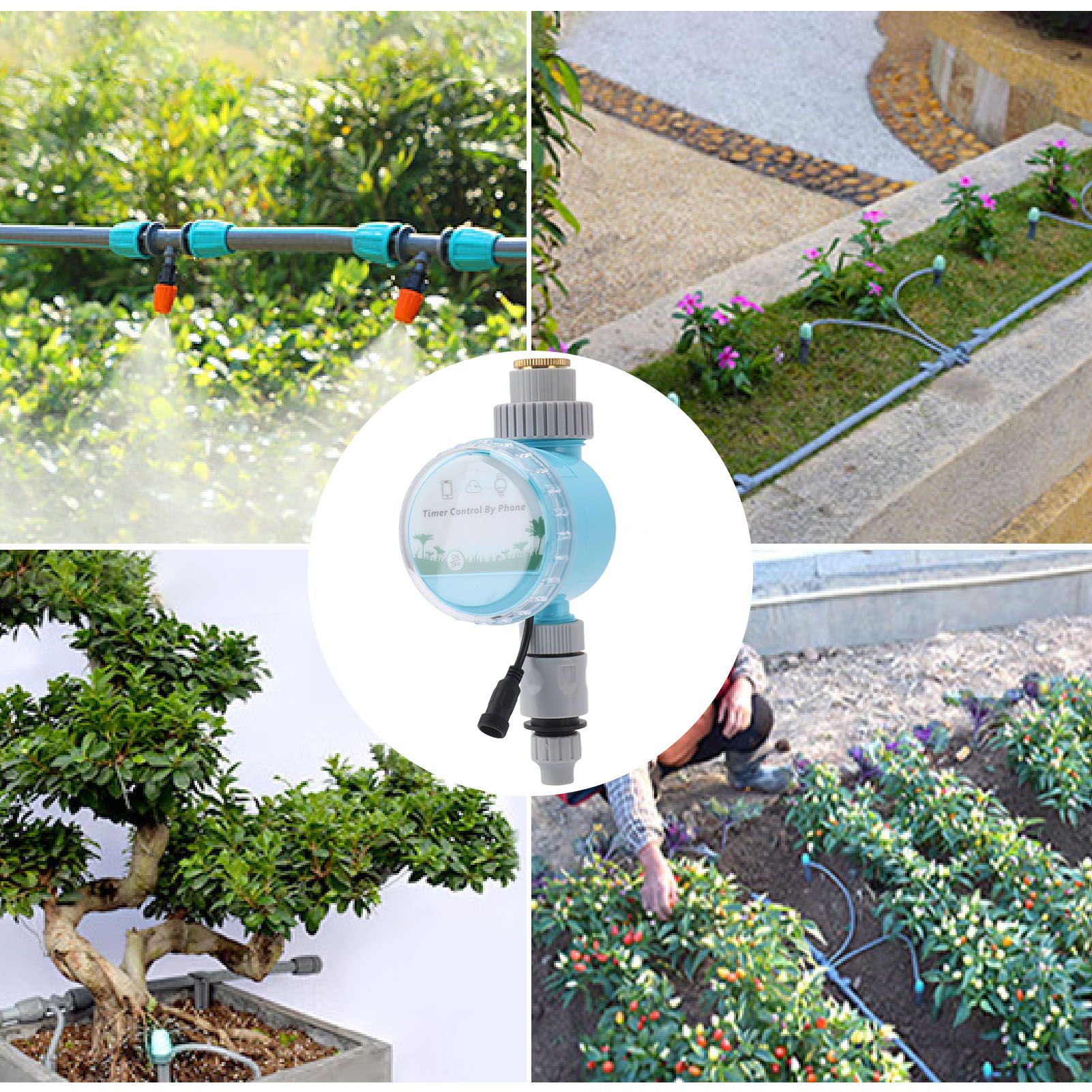 Sprinkler Timer Plastic WiFi and Bluetooth Control IP68 Garden Irrigation view 11