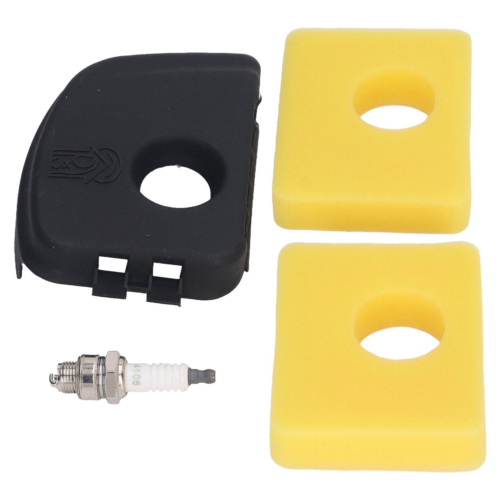 590581Air Filter Cover Air Filter Spark Plug Kit Replacement for 450E 500E view 4