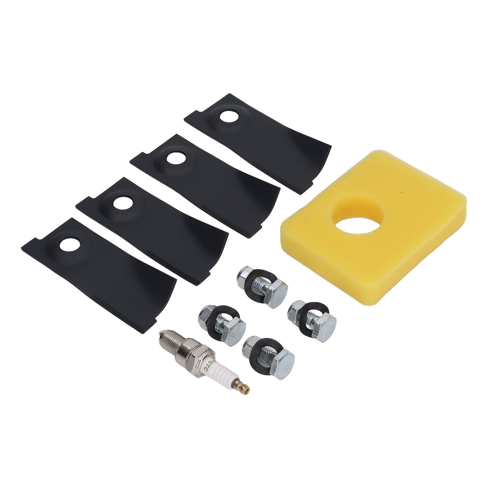 18inch Lawn Mower Blades Spark Plugs Air Filter Replacement Kit for 450E 500E view 4