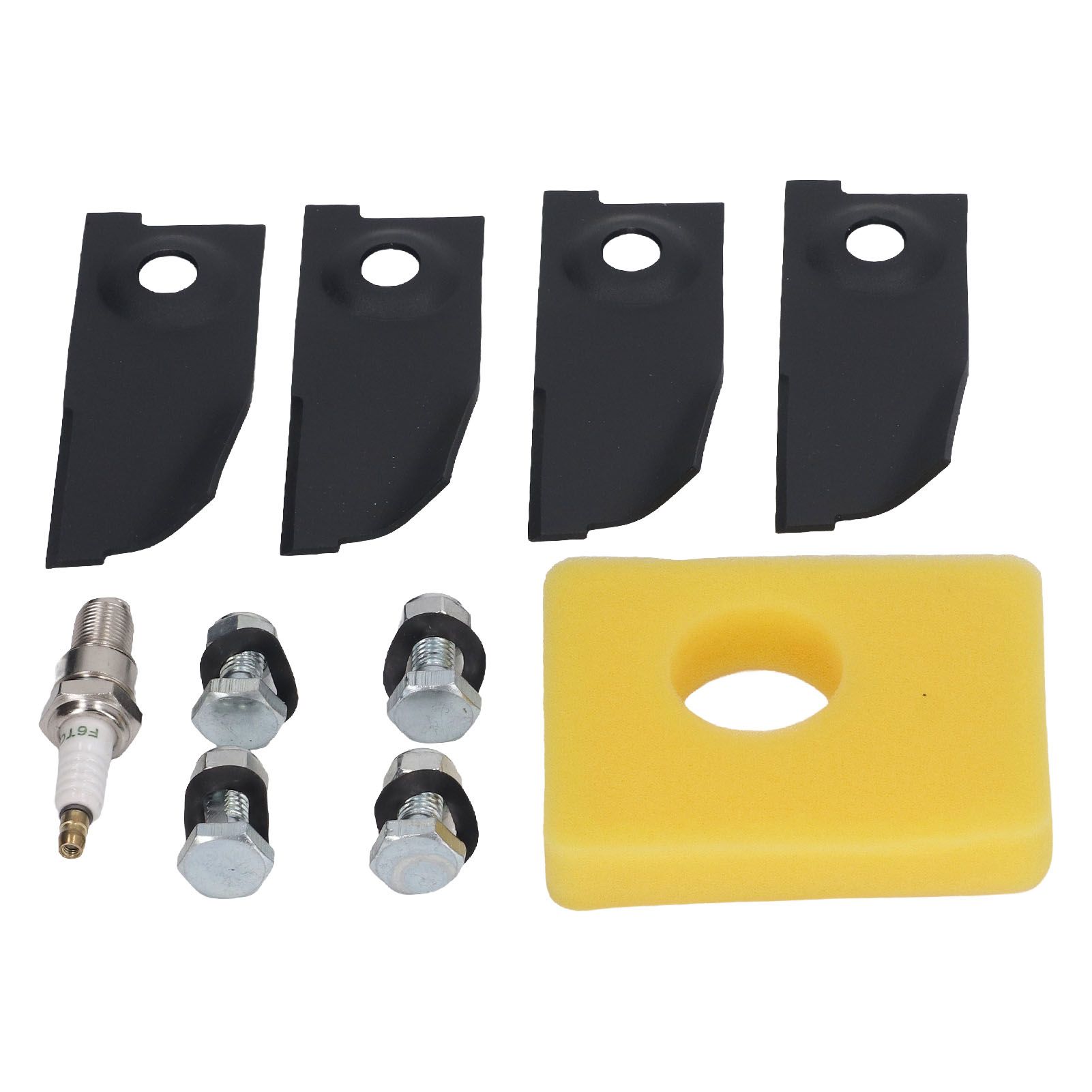 18inch Lawn Mower Blades Spark Plugs Air Filter Replacement Kit for 450E 500E view 5