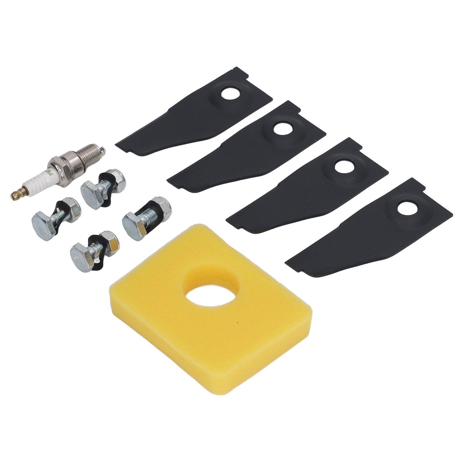 18inch Lawn Mower Blades Spark Plugs Air Filter Replacement Kit for 450E 500E view 6