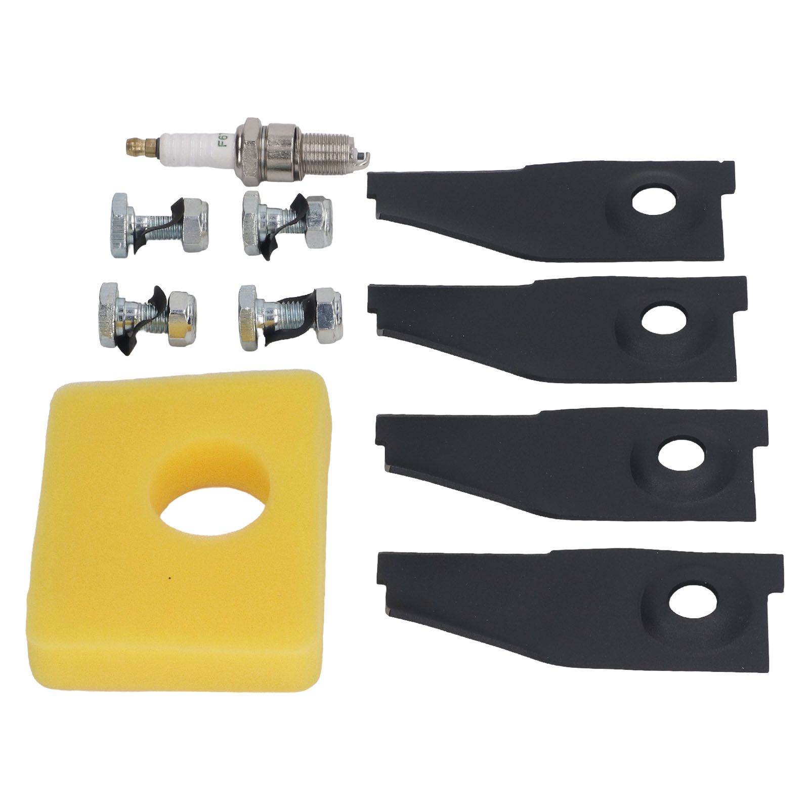 18inch Lawn Mower Blades Spark Plugs Air Filter Replacement Kit for 450E 500E view 7