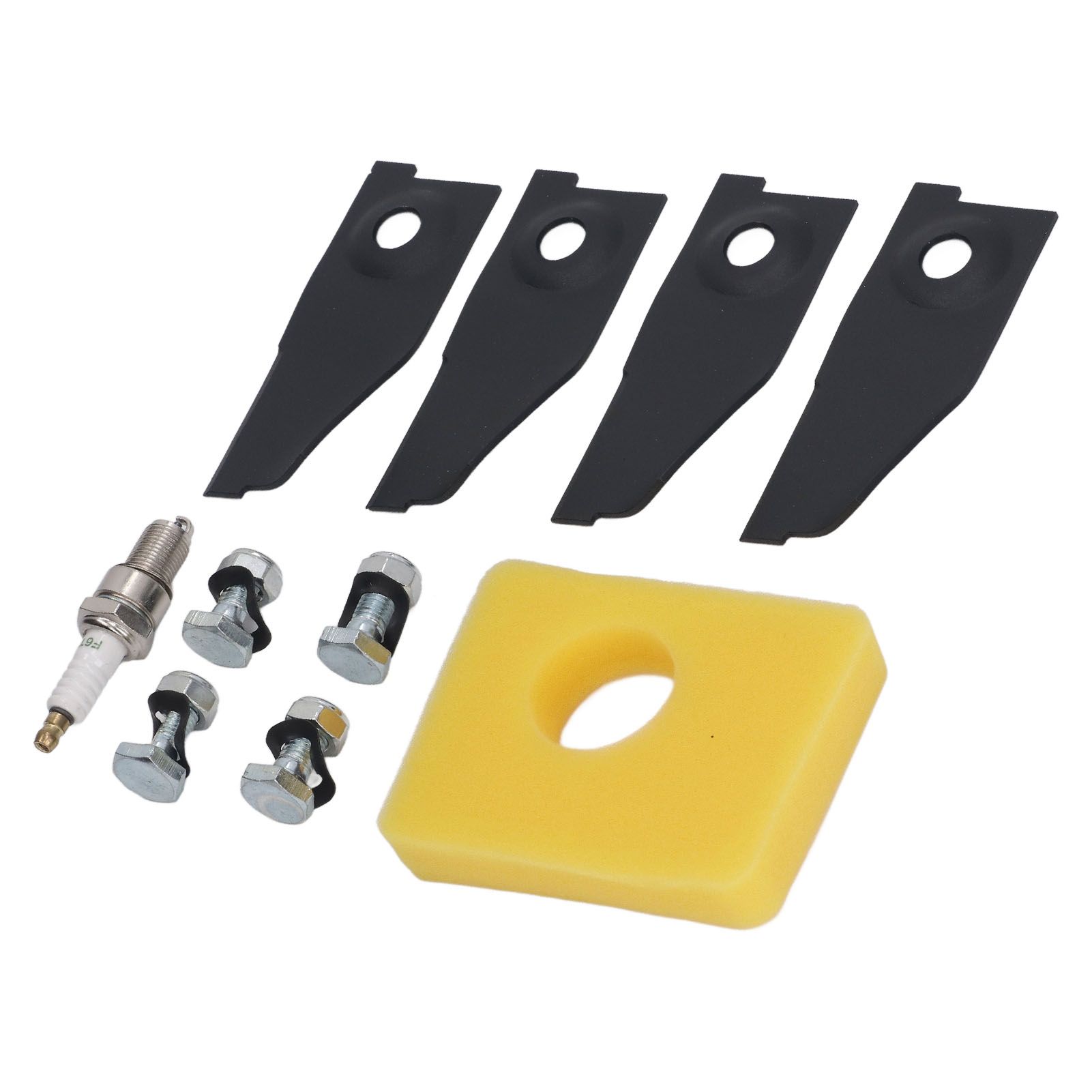 18inch Lawn Mower Blades Spark Plugs Air Filter Replacement Kit for 450E 500E view 9