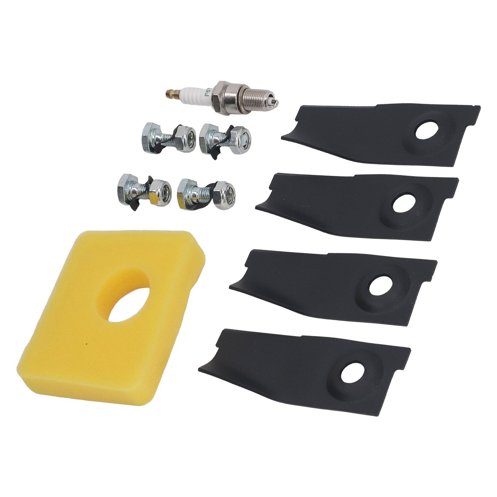 18inch Lawn Mower Blades Spark Plugs Air Filter Replacement Kit for 450E 500E view 10