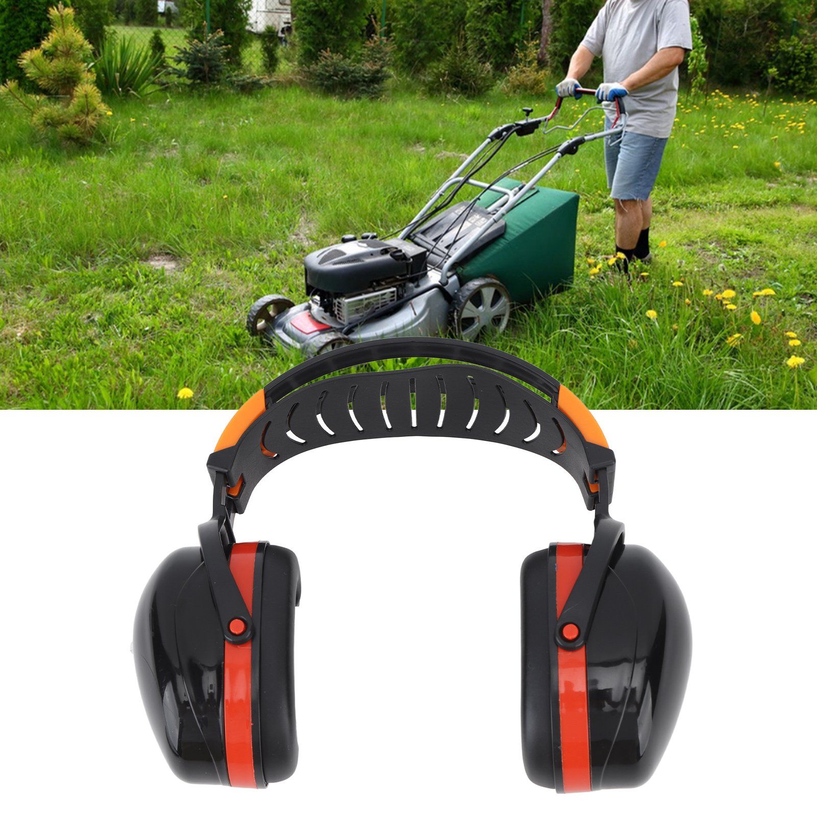Noise Reduction Earmuffs Foldable Lightweight Hearing Protection Safety Over view 11