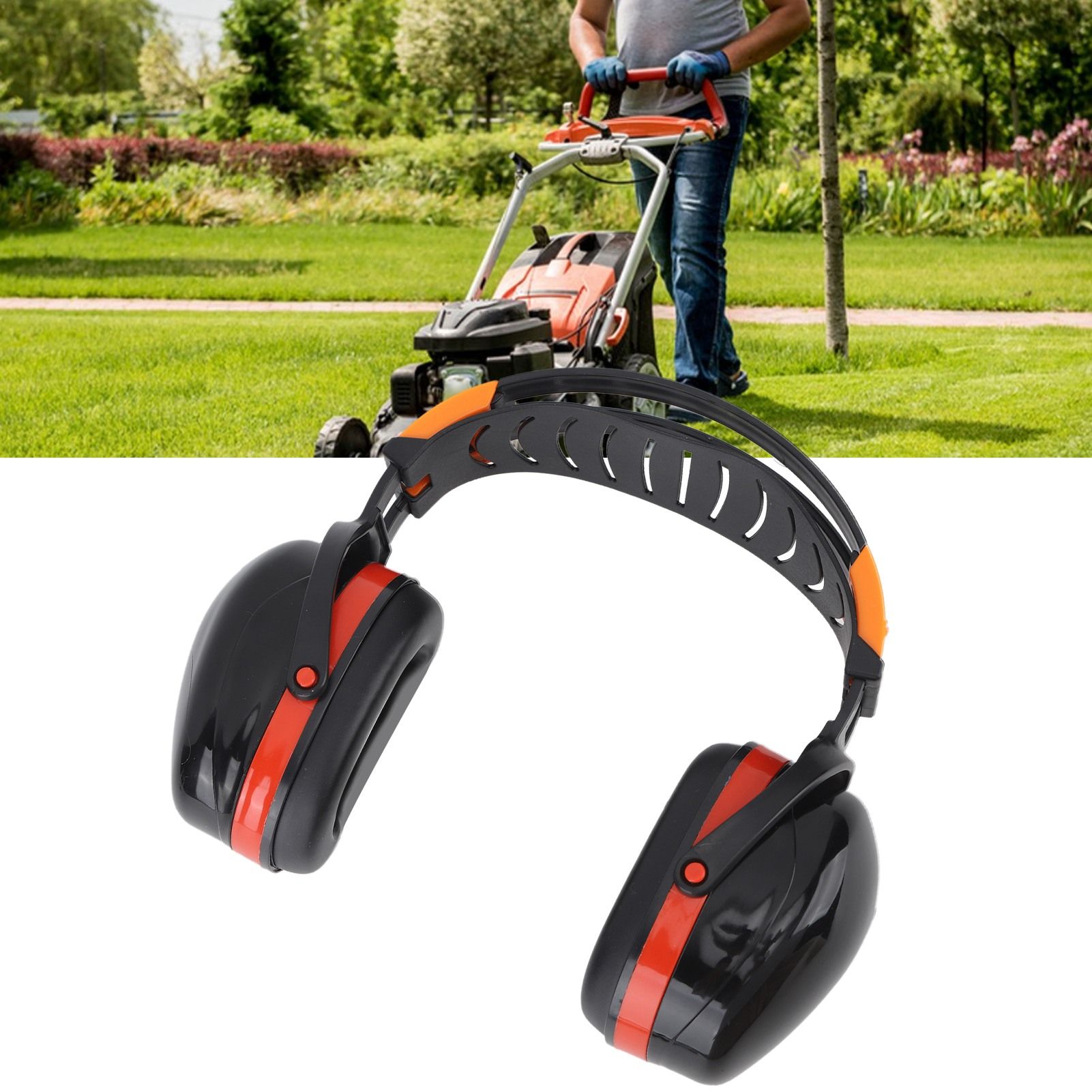 Noise Reduction Earmuffs Foldable Lightweight Hearing Protection Safety Over view 12